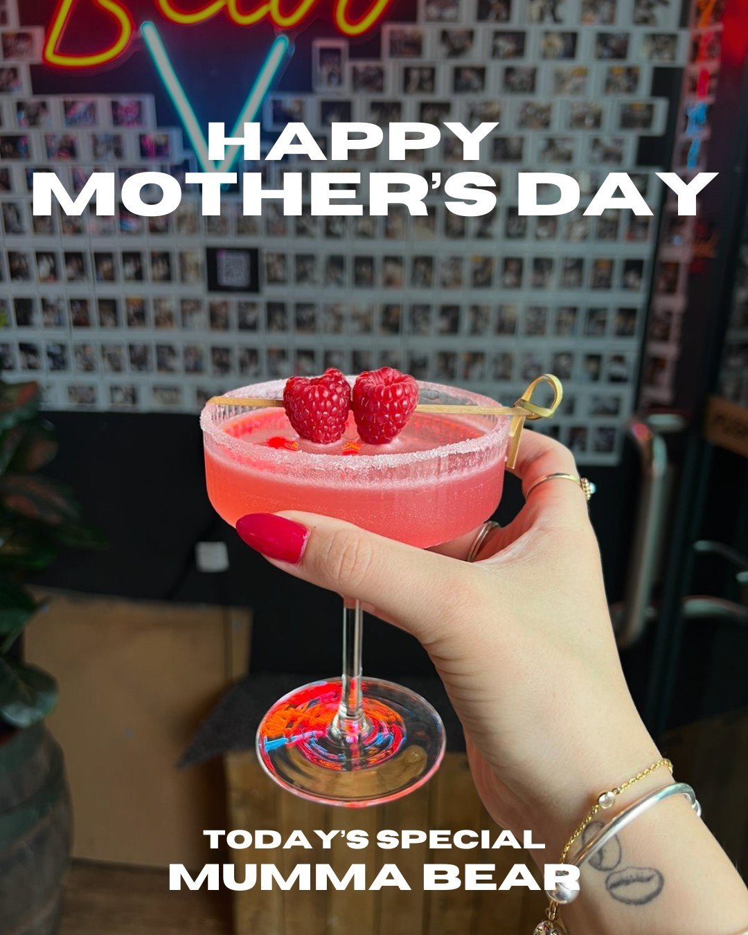 Happy Mother's Day, We appreciate all you do for us. 

Remember to come in and see us ... Mums receive one Free Mumma Bear cocktail 🍸🔥🐻