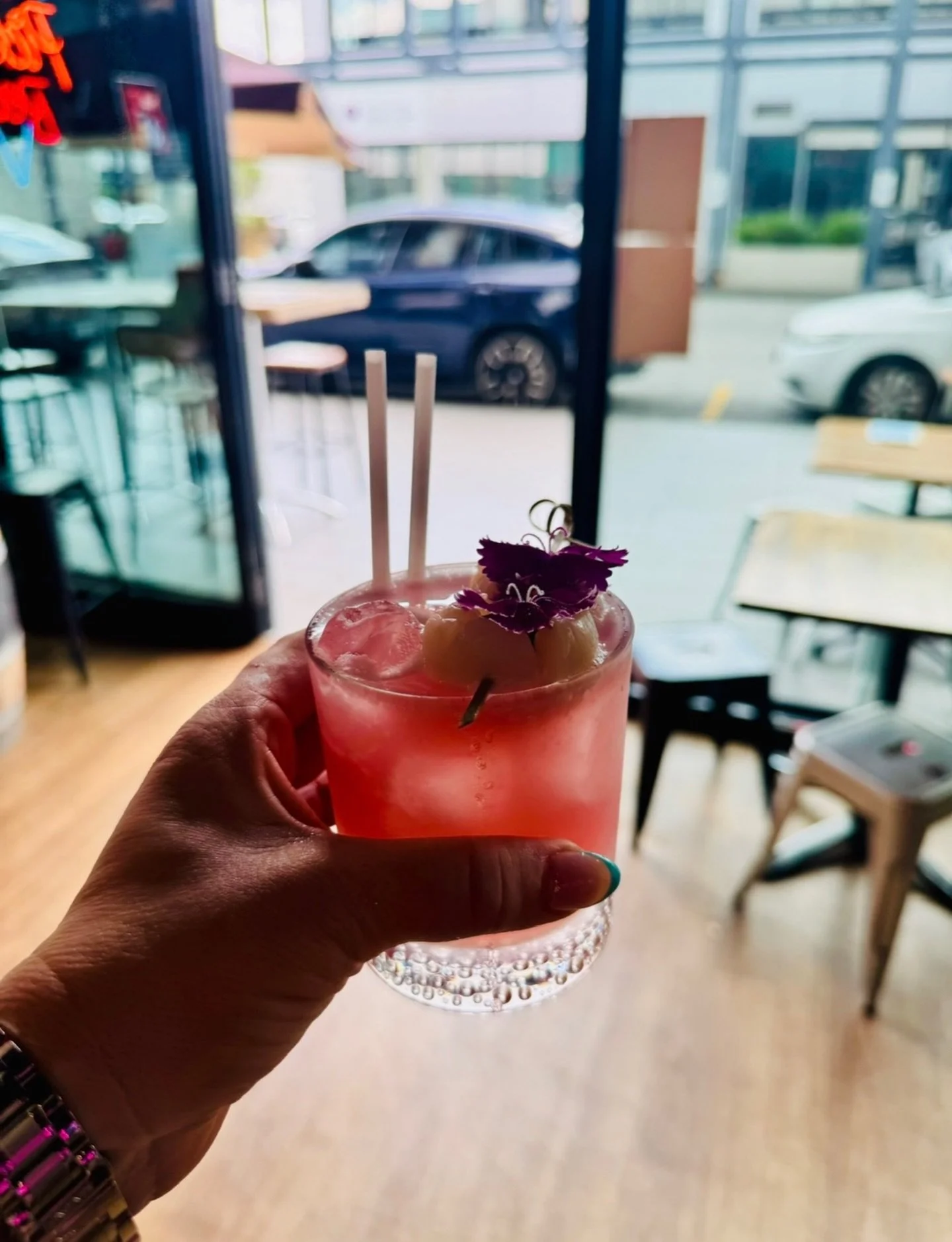 Have you tried our Pink Paradise cocktail yet? If not, you definitely should! It&rsquo;s a Paraiso and vodka blend with hibiscus, lychee, and lemon. You really can&rsquo;t go wrong 🌸🍋🌷