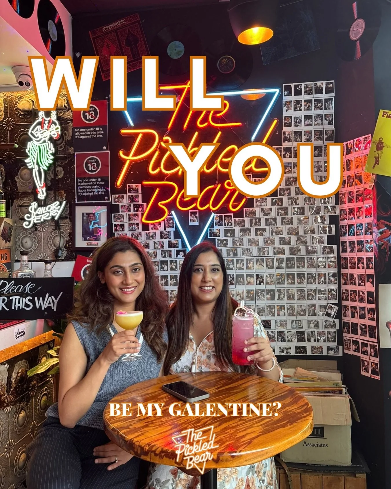 Have you booked your Galentine&rsquo;s Day plans yet? Enjoy a complimentary glass of wine per person when you make a booking 🥂