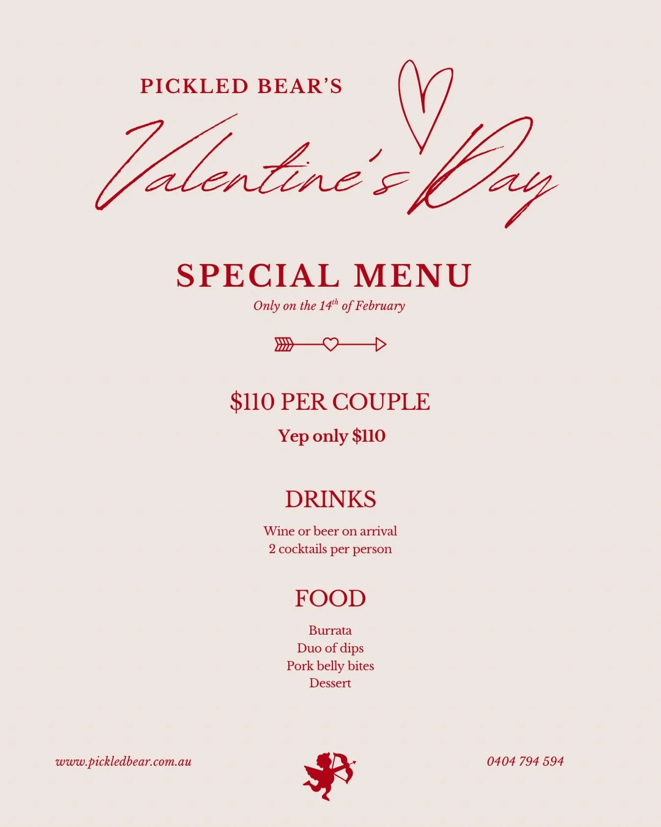 Celebrate Valentine&rsquo;s Day with your special someone at The Pickled ❤️ 

Join us for an afternoon filled with love, great vibes, and even better cocktails 🍸 We&rsquo;ve crafted an exclusive selection of drinks just for the occasion, all you hav