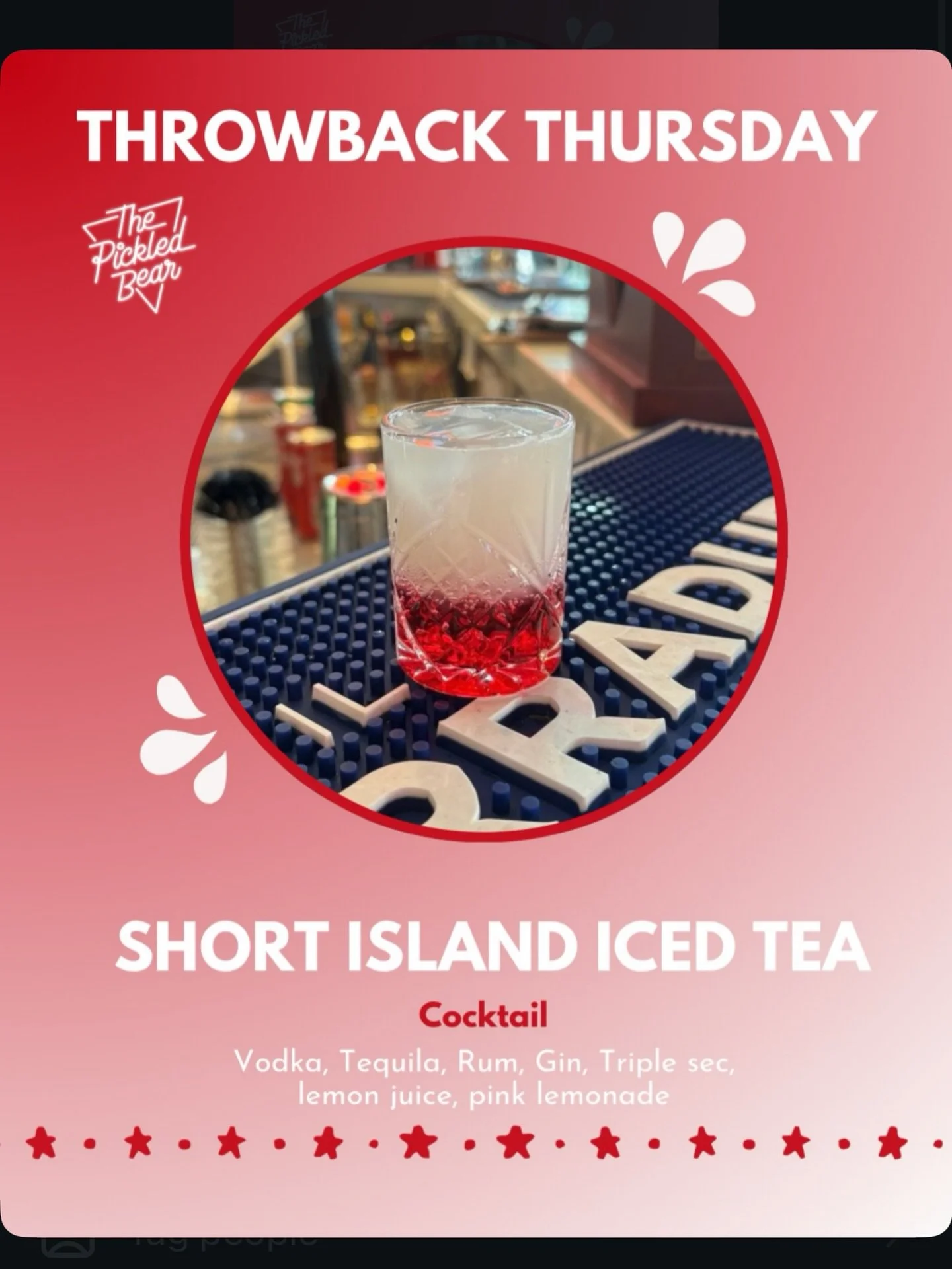 THROWBACK THURSDAYS!! All the punch of a pink Long Island, in a cuter package 😉