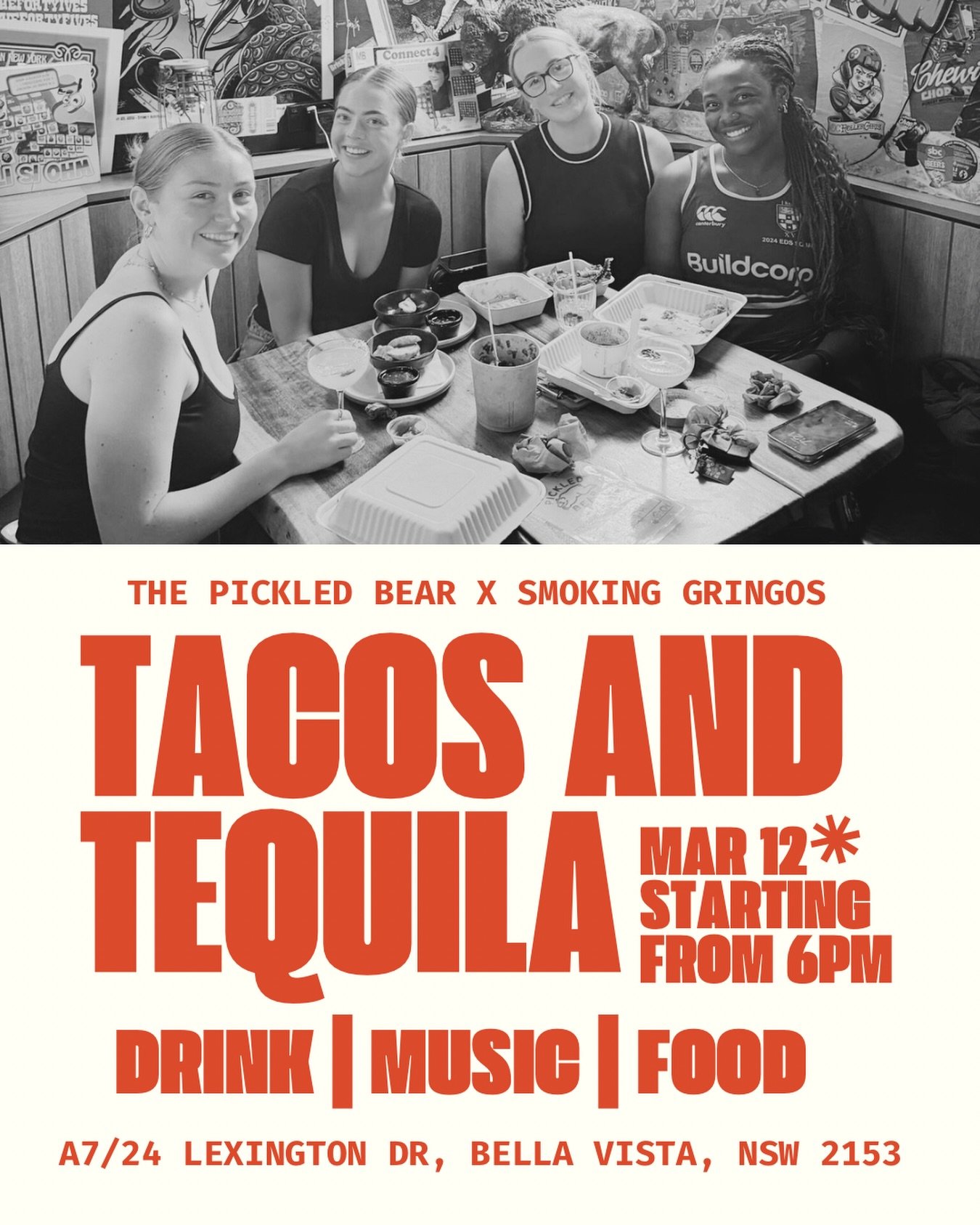 Have you booked yet? 🌮🍹 Only a few tables left!

Join us for a night of birria tacos, flavoured margaritas (made with tequila, of course), and good vibes. What more could you want? 

BOOK HERE 
https://shorturl.at/eko66