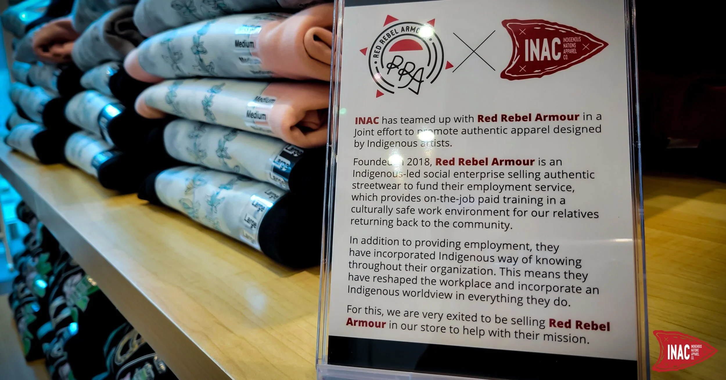 Photo taken for INAC - Indigenous Nations Apparel Company