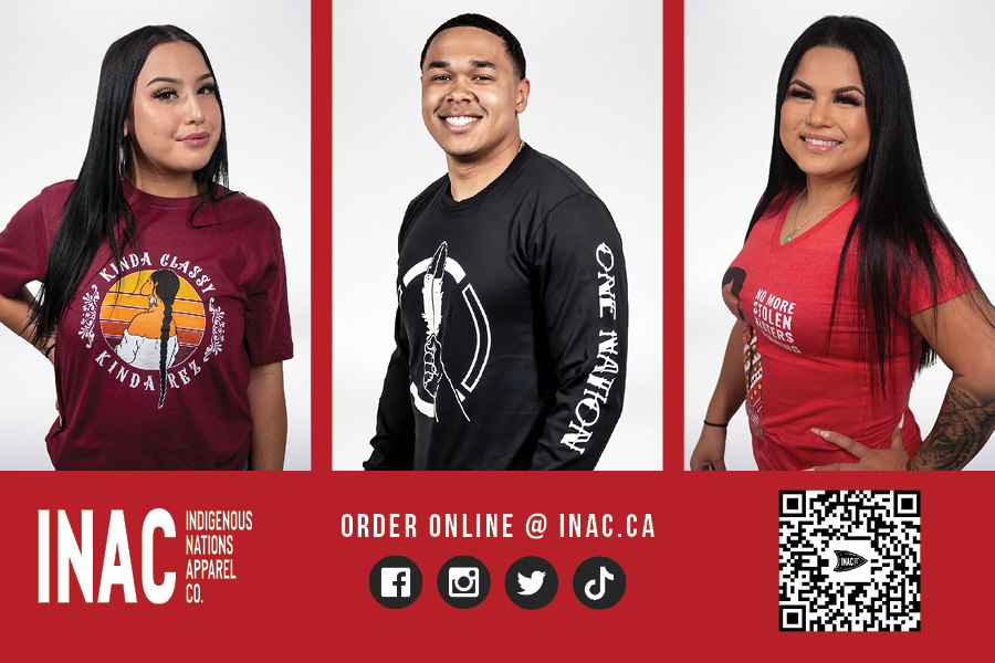 Designed for INAC (Indigenous Nations Apparel Company)