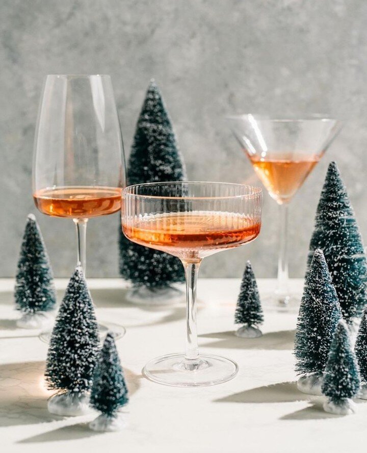 A collision of my two latest obsessions, glassware and the holidays! My kitchen is just big enough for me to not actively complain about it and it's a major upgrade from past apartments where I had a cutting-board worth of counter space. HOWEVER, I d