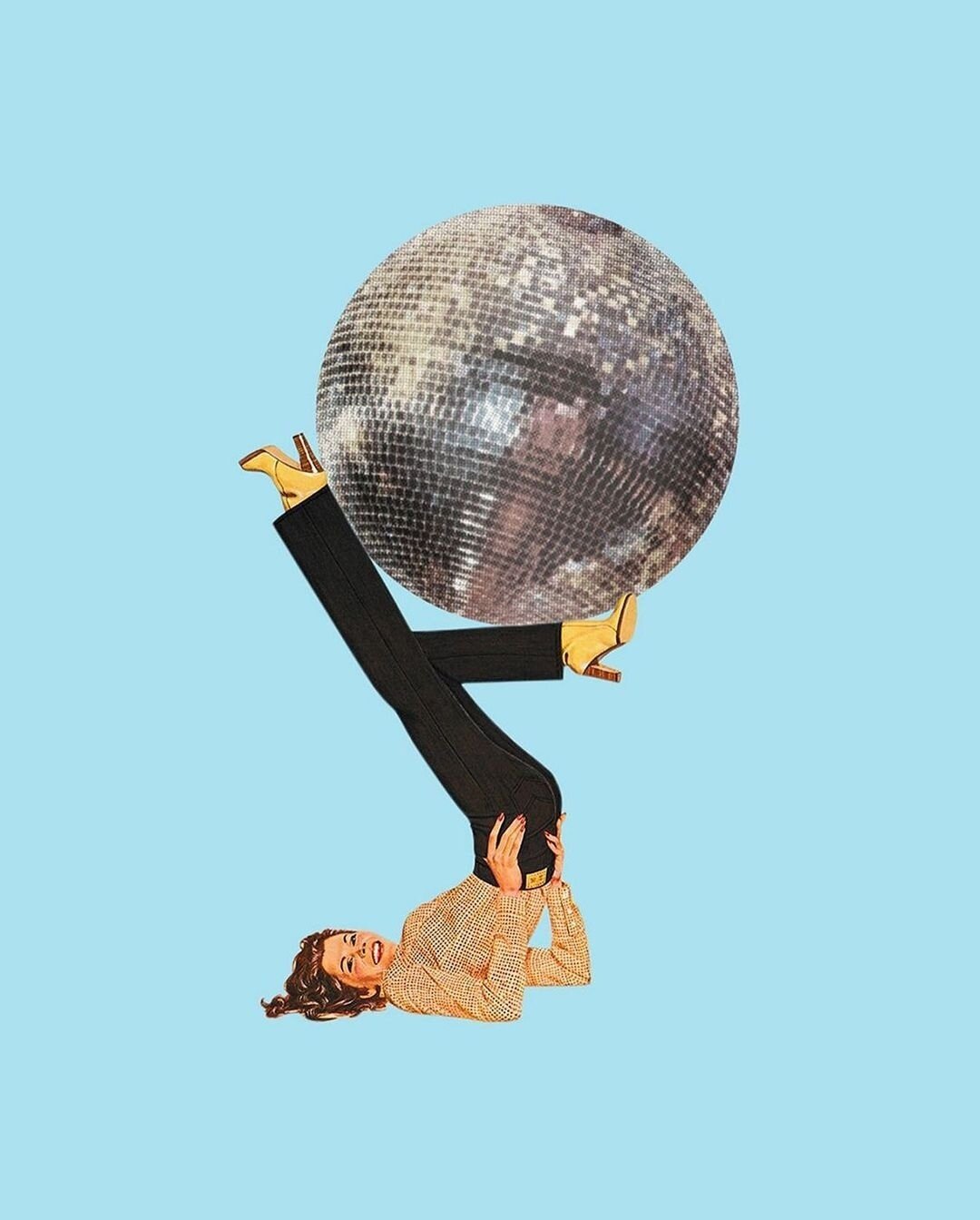 It's that time of year where all I want to do is look at the disco ball artwork by @juliawalck!