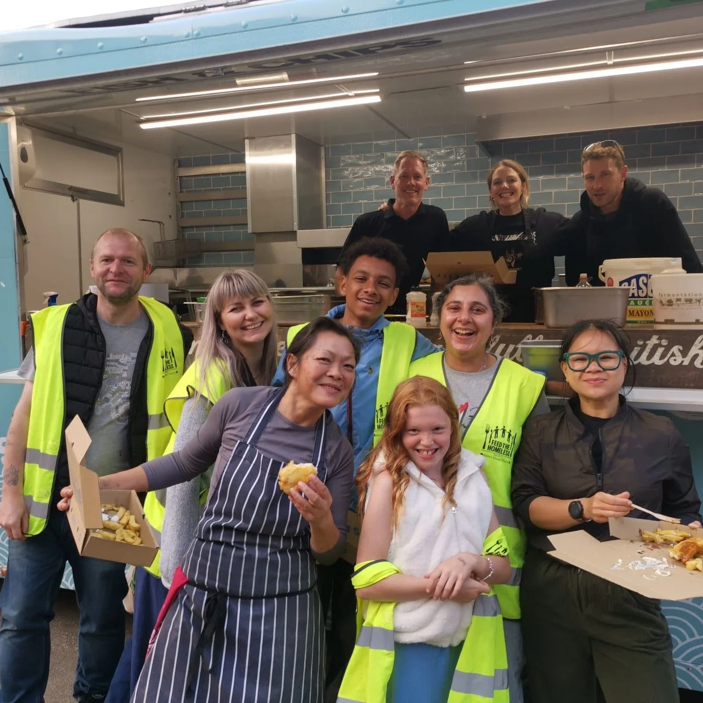 Earlier this month we partnered with the wonderful @fthbristol to giveaway fish and chips to people experiencing homelessness from @the_fish_truck_ and @saltandmalt . 

We cooked 137 portions of piping hot fish and chips to very happy customers that 