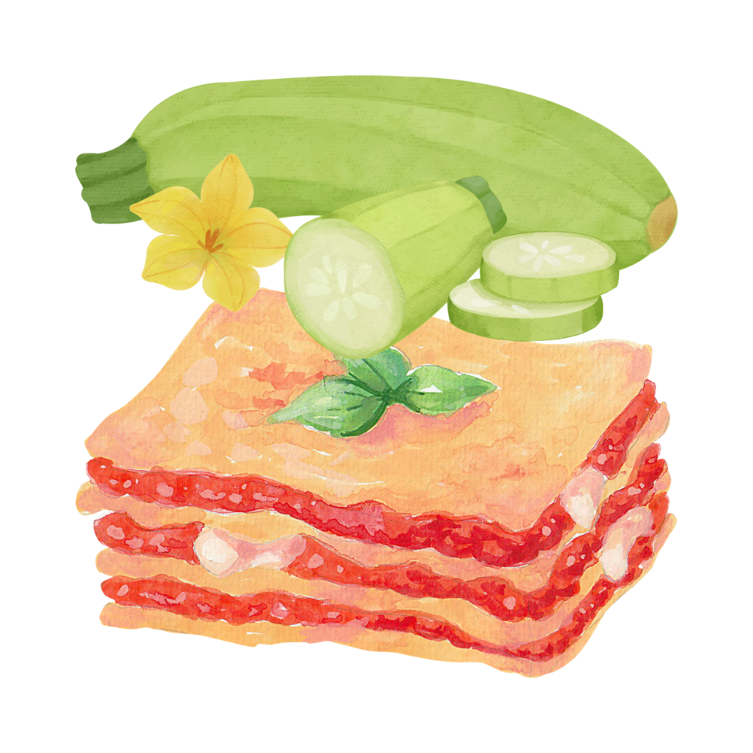 Quick and Creamy Courgette Lasagne