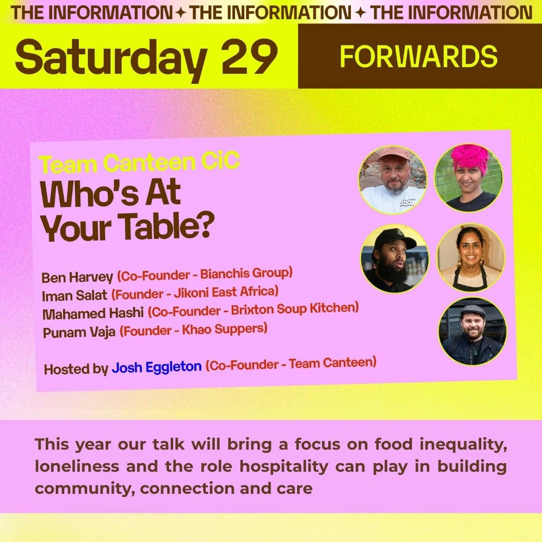 Following on from last year&rsquo;s theme, 'Hospitality &amp; Humanitarianism', our next conversation asks a simple but powerful question: Who&rsquo;s At Your Table?

We&rsquo;ll be exploring the role hospitality can play in nurturing community, conn