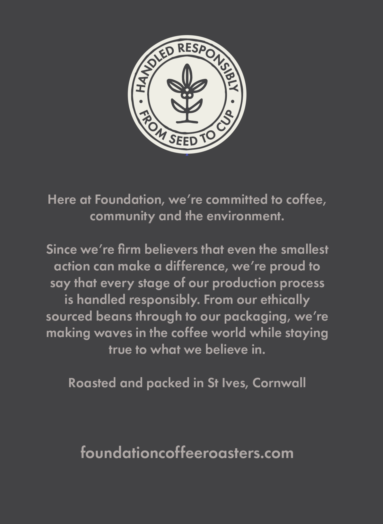 Ethical Foundation Coffee Roasters — Sarah Gane Marketing