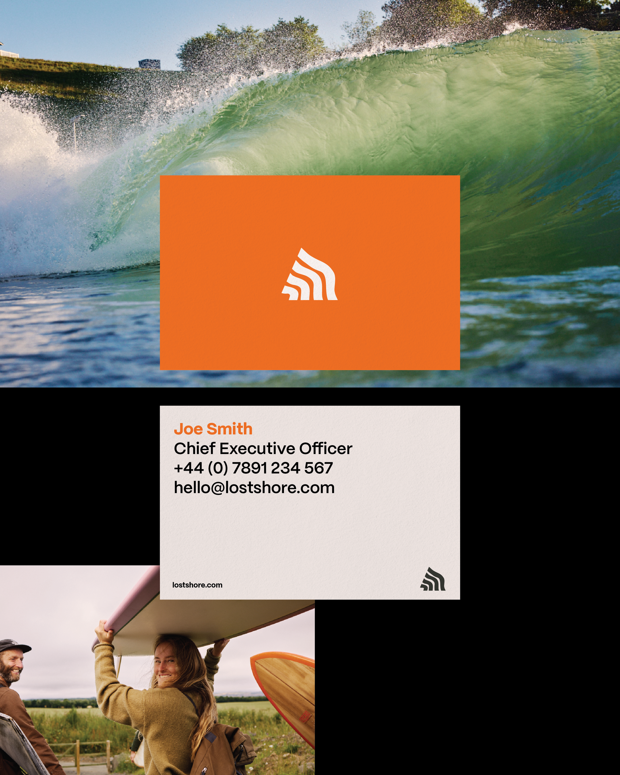 Lost Shore Edinburgh Business Cards\