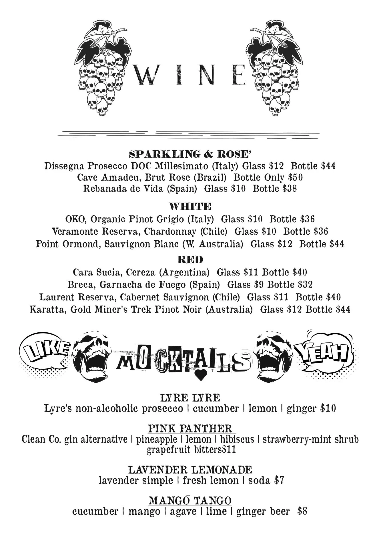 MENUS — Diego's East Side Providence