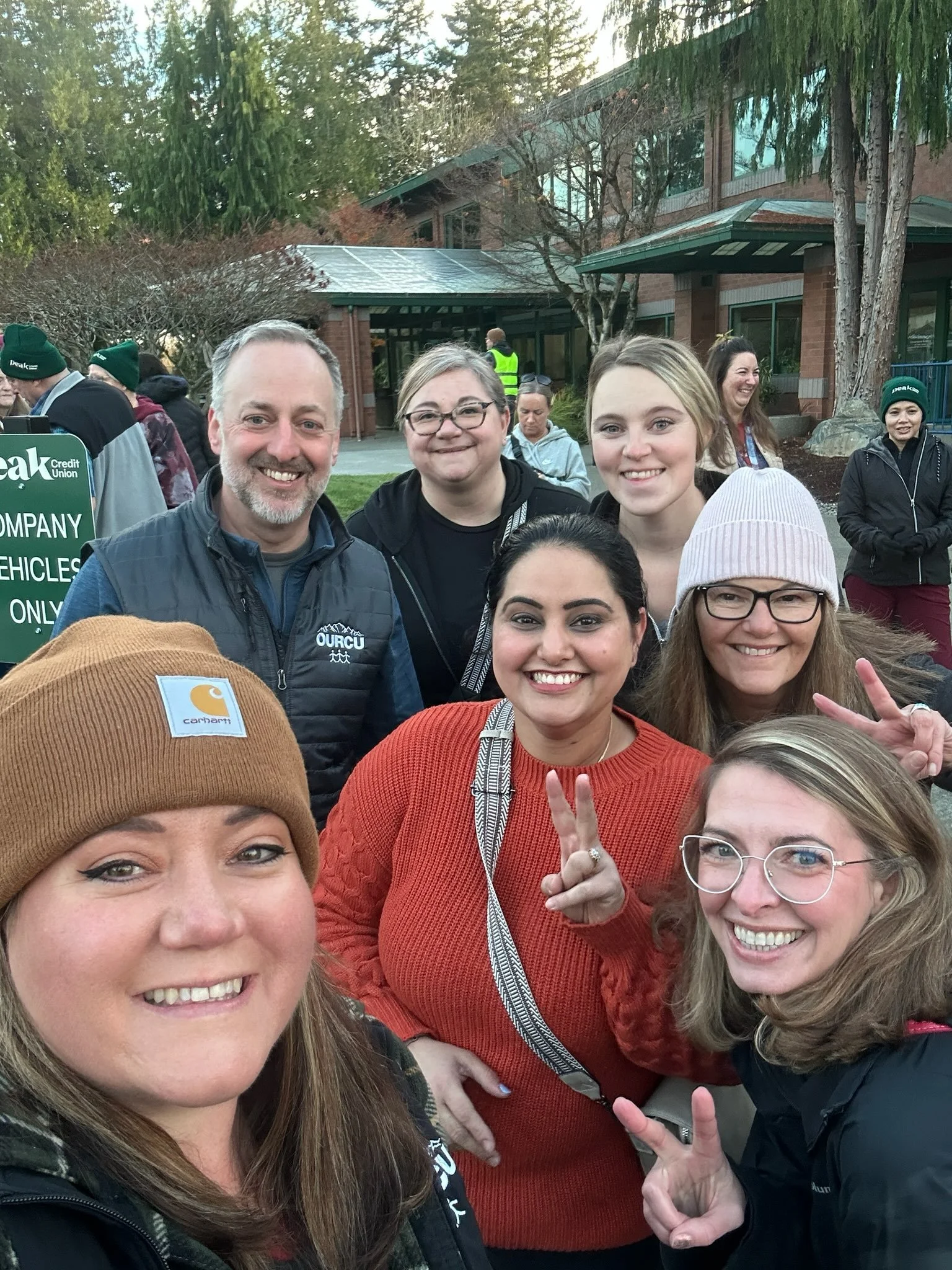 OURCU Senior managers volunteering with 4 the Love for Boxes of Thanks