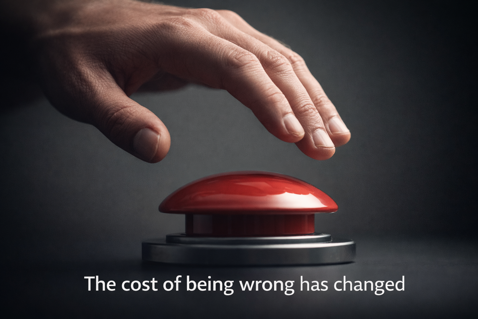 When the Cost of Being Wrong Increases