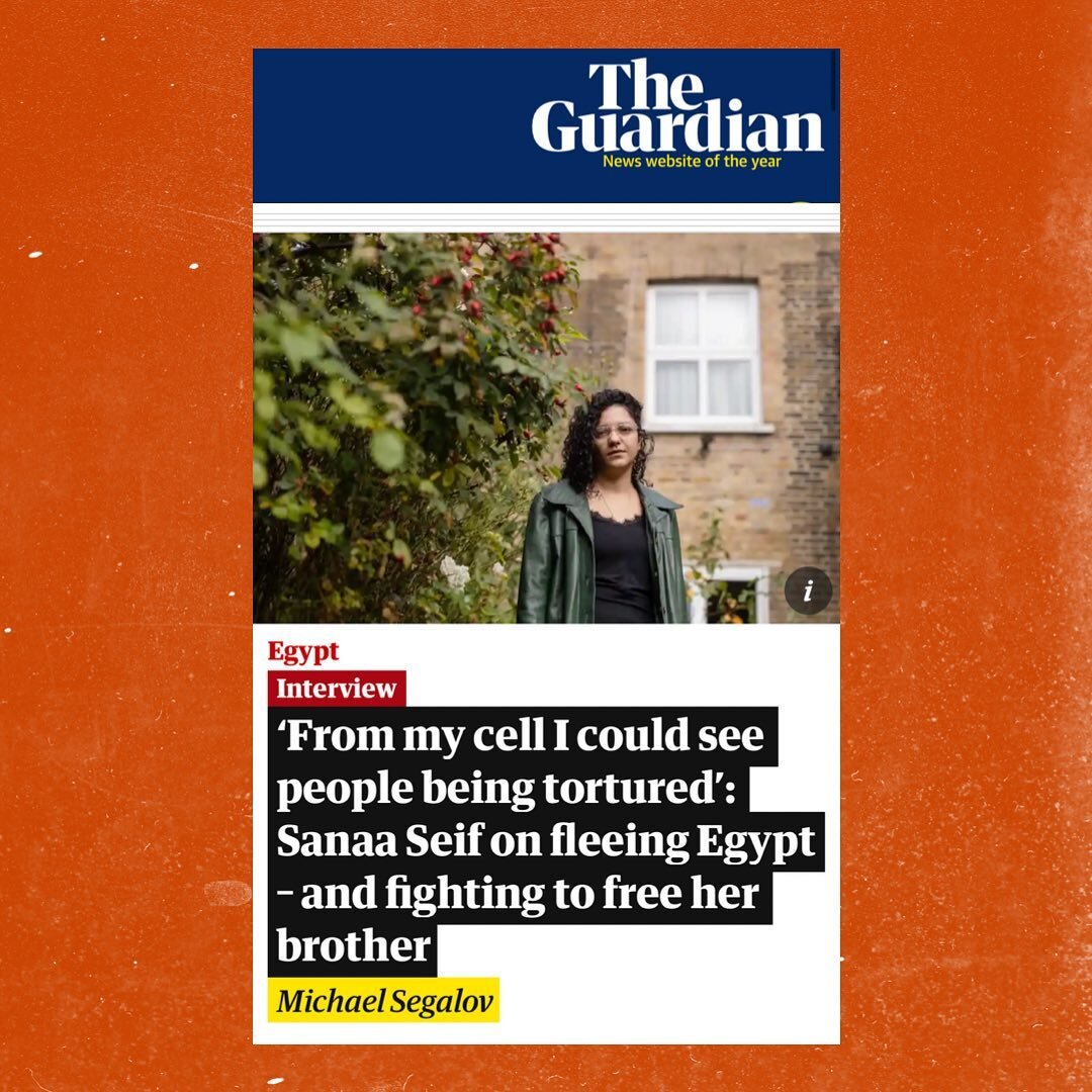 Alaa&rsquo;s little sister Sanaa has been imprisoned 3 times in her struggle to free her brother. If there was ever a doubt the love is one of the greatest political forces, read today&rsquo;s moving feature in the Guardian by Michael Segalov on Sana