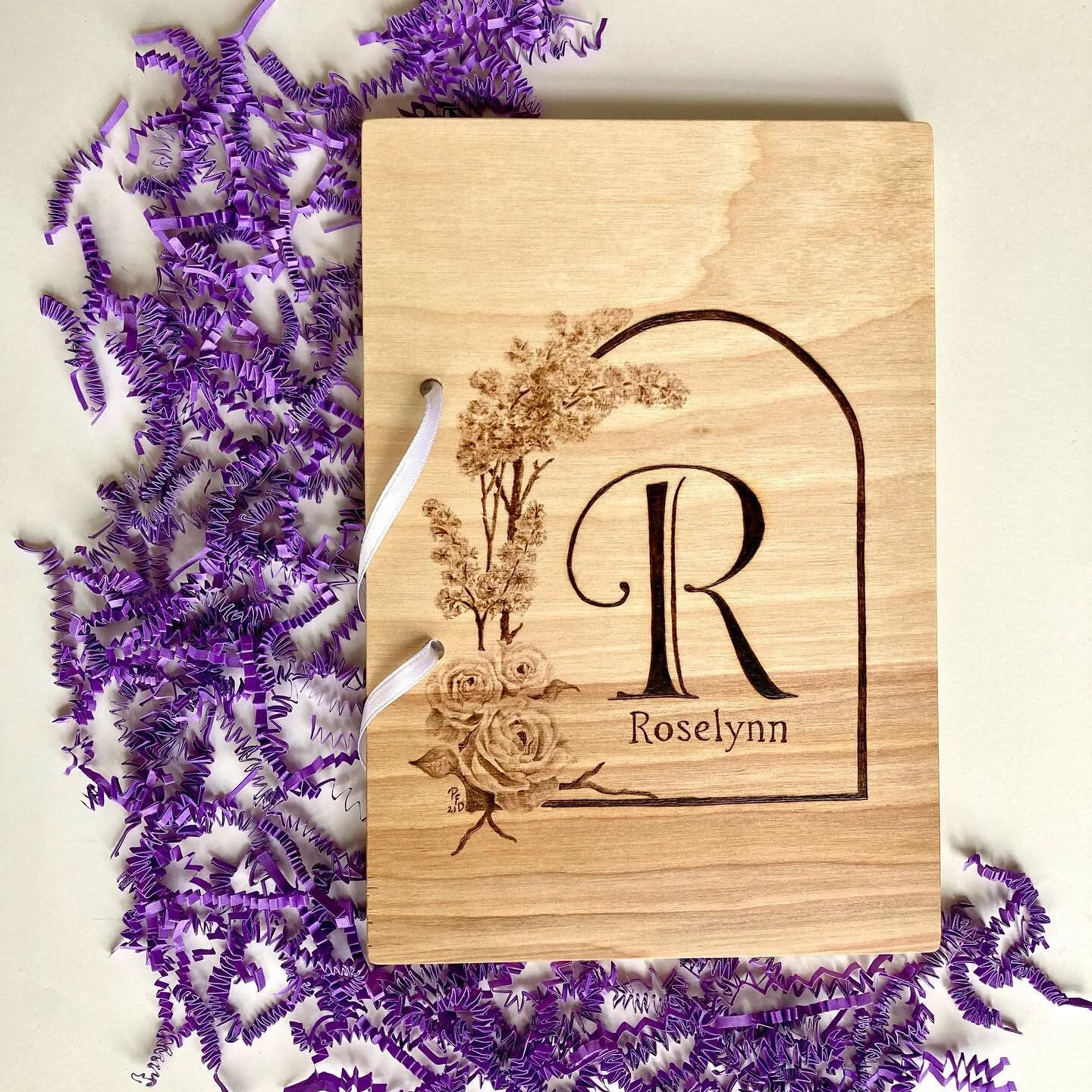 Happy Birthday baby Roselynn!
Enjoy your keepsake cardholder!🎉🎂 🍼 🎈 

#birthdaygirl #specialgift #specialorder #custommade #customorder #handmade #madewithlove #wood #woodburning #pyrography #pryrographyartists #woodburningartist #keepsake #cardh