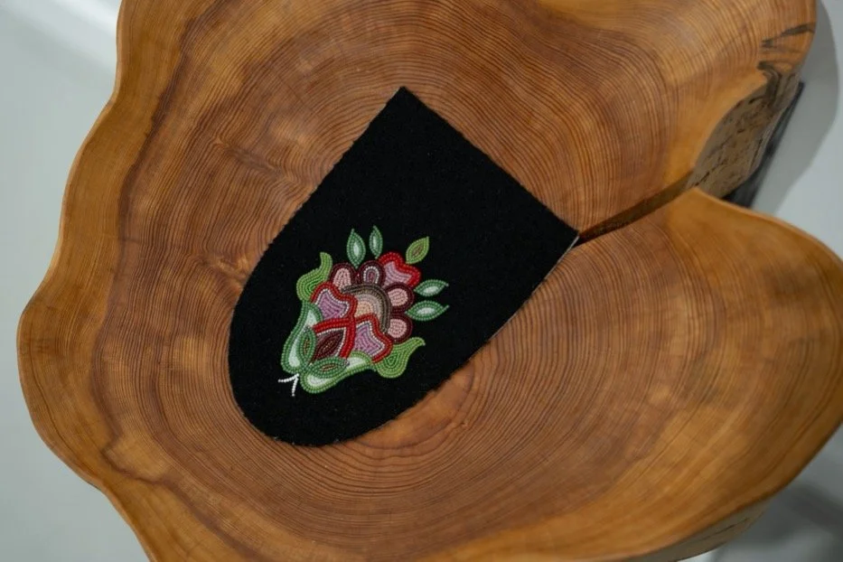 Métis beadwork exhibit item