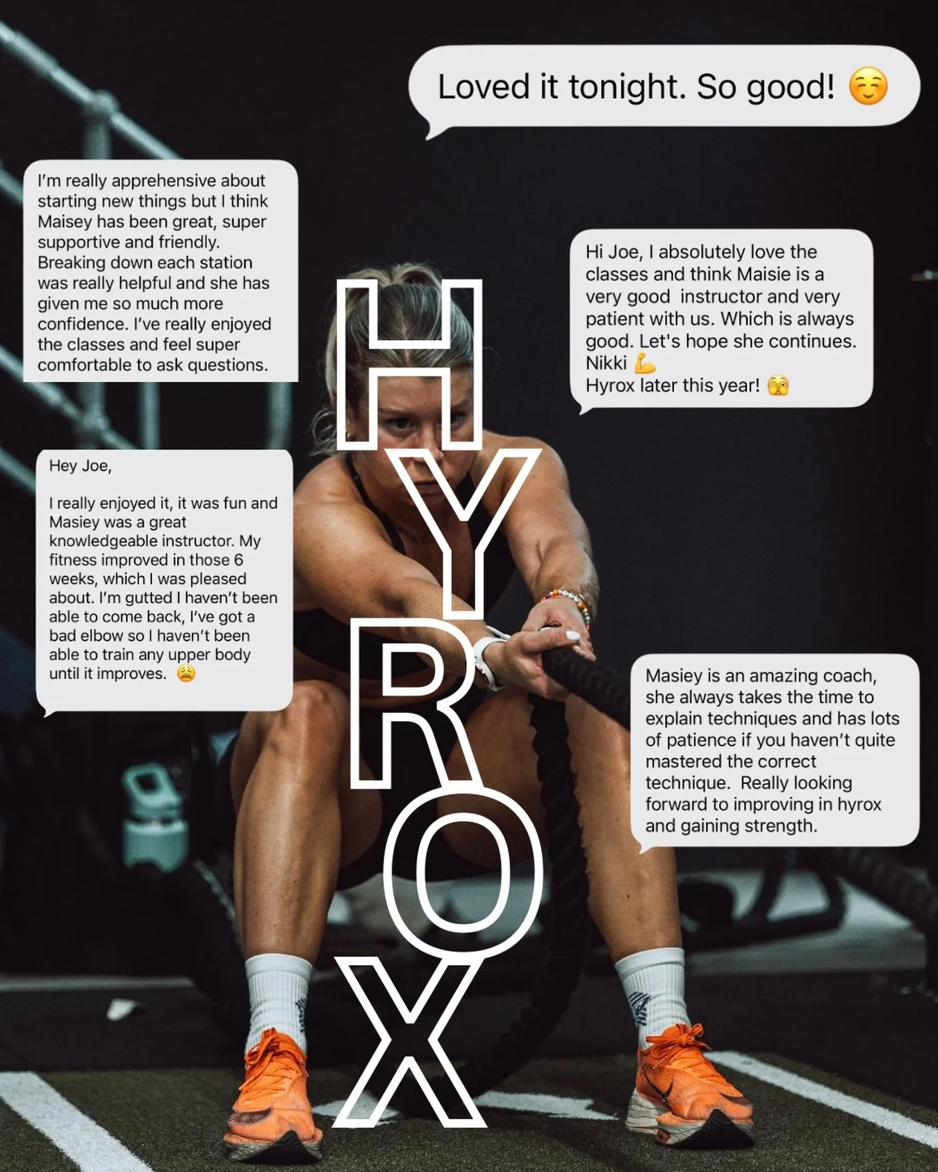 Couch to Hyrox🏃&zwj;♀️🏃&zwj;♂️

Coach Maisey&rsquo;s team are flying! 

2 months in and it&rsquo;s been a great addition to our timetable. Members have loved the approach of learning from the ground up. Some have gained the confidence to join other