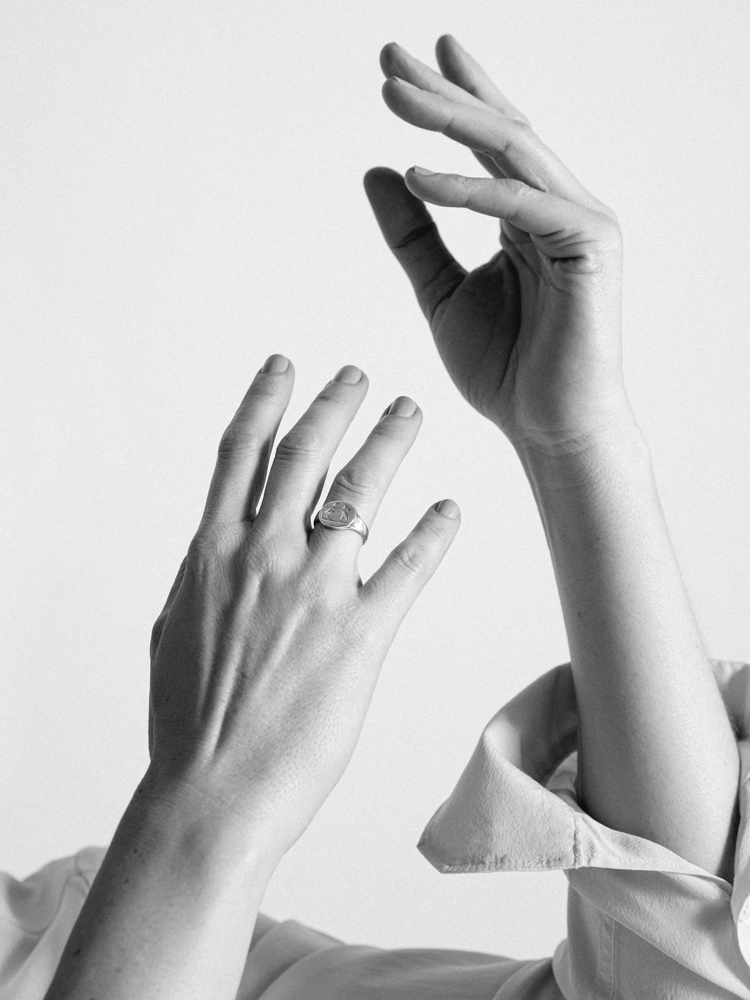 Intaglio collectin - Eros & Pan ring, silver, 2023