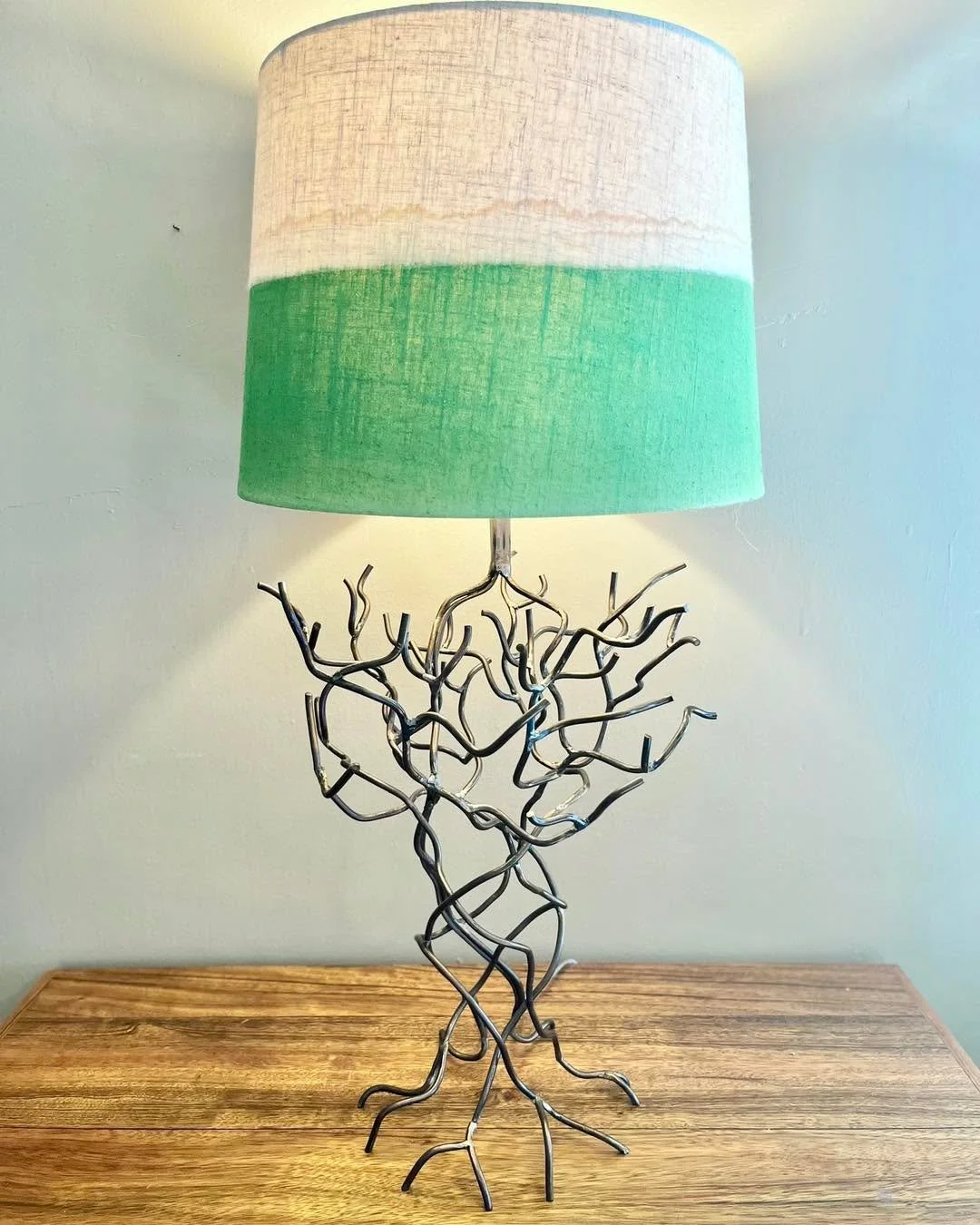 FOR SALE&hellip;Tree of Life Lamp 

Dimensions: 22.5&rdquo; H x 13&rdquo; W 

$350

. . . 

For other offerings, visit littleredweldingshop.etsy.com 

#custommade #welding #thelittleredweldingshop #femalefabricators #customart #womenwelders #fabricat