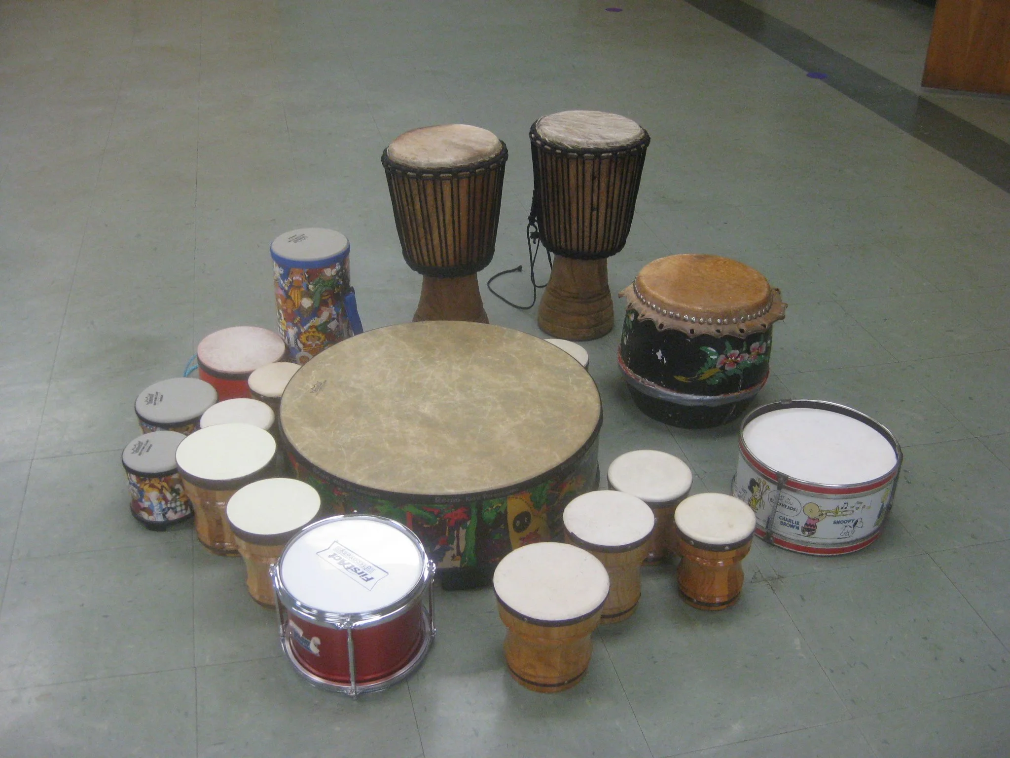 Drums in Music Class
