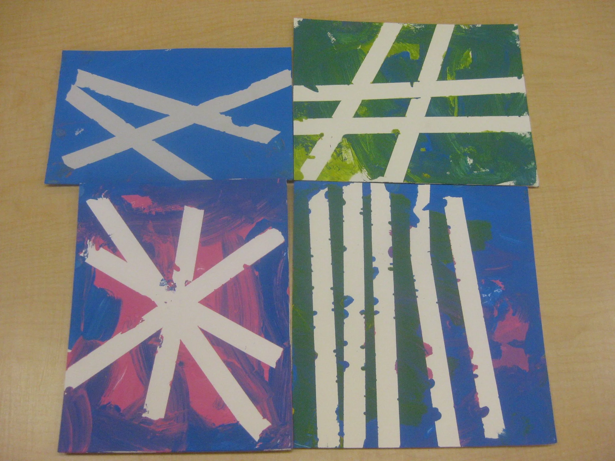 The art transformed as the paint was lifted.