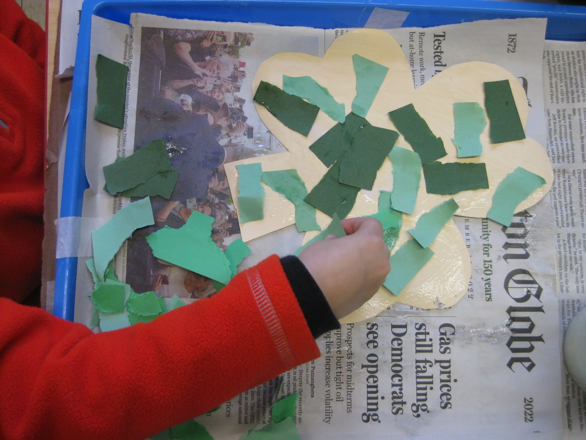 Tearing paper is a great skill.