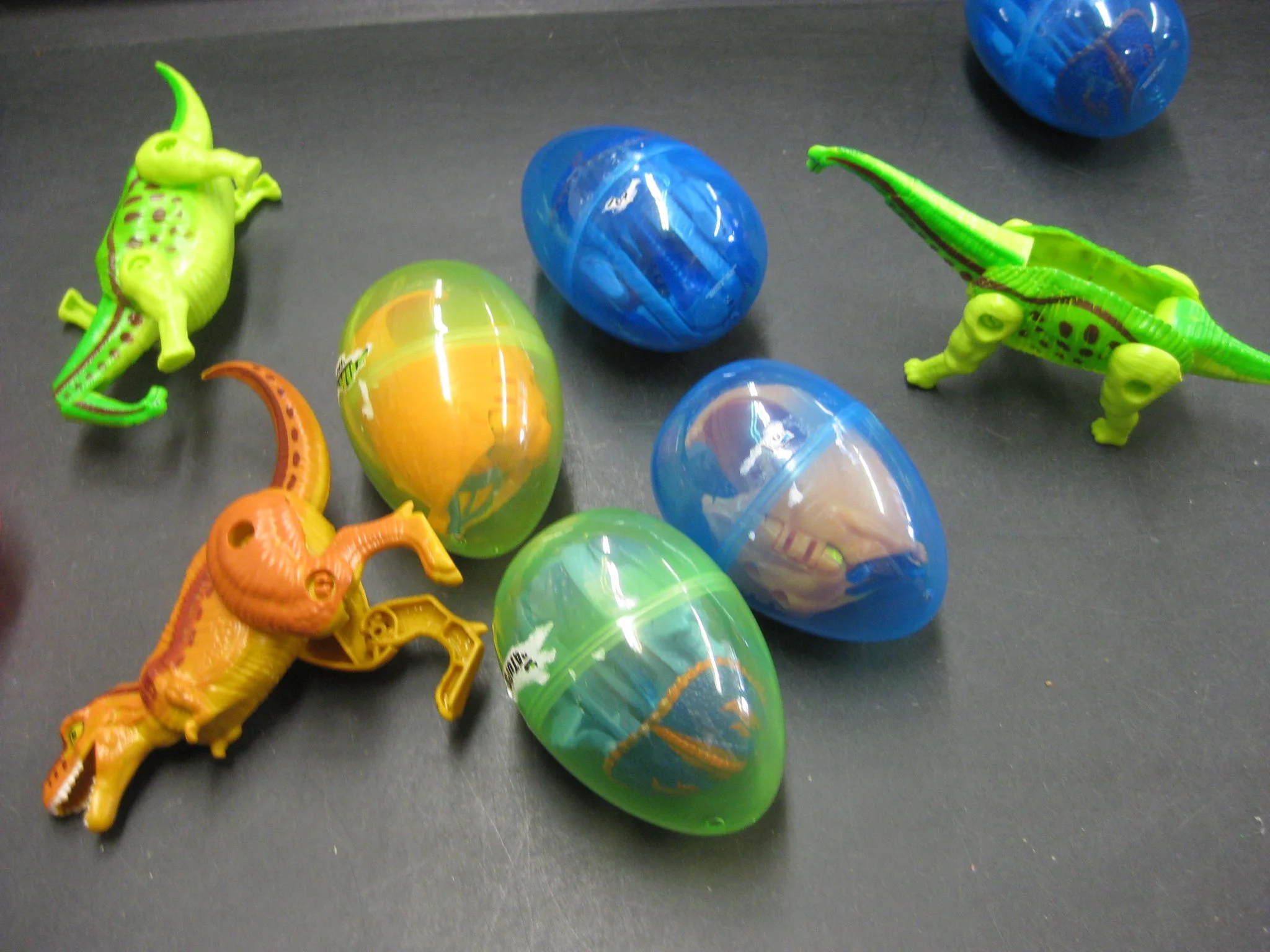 Dinosaurs hatched from eggs.