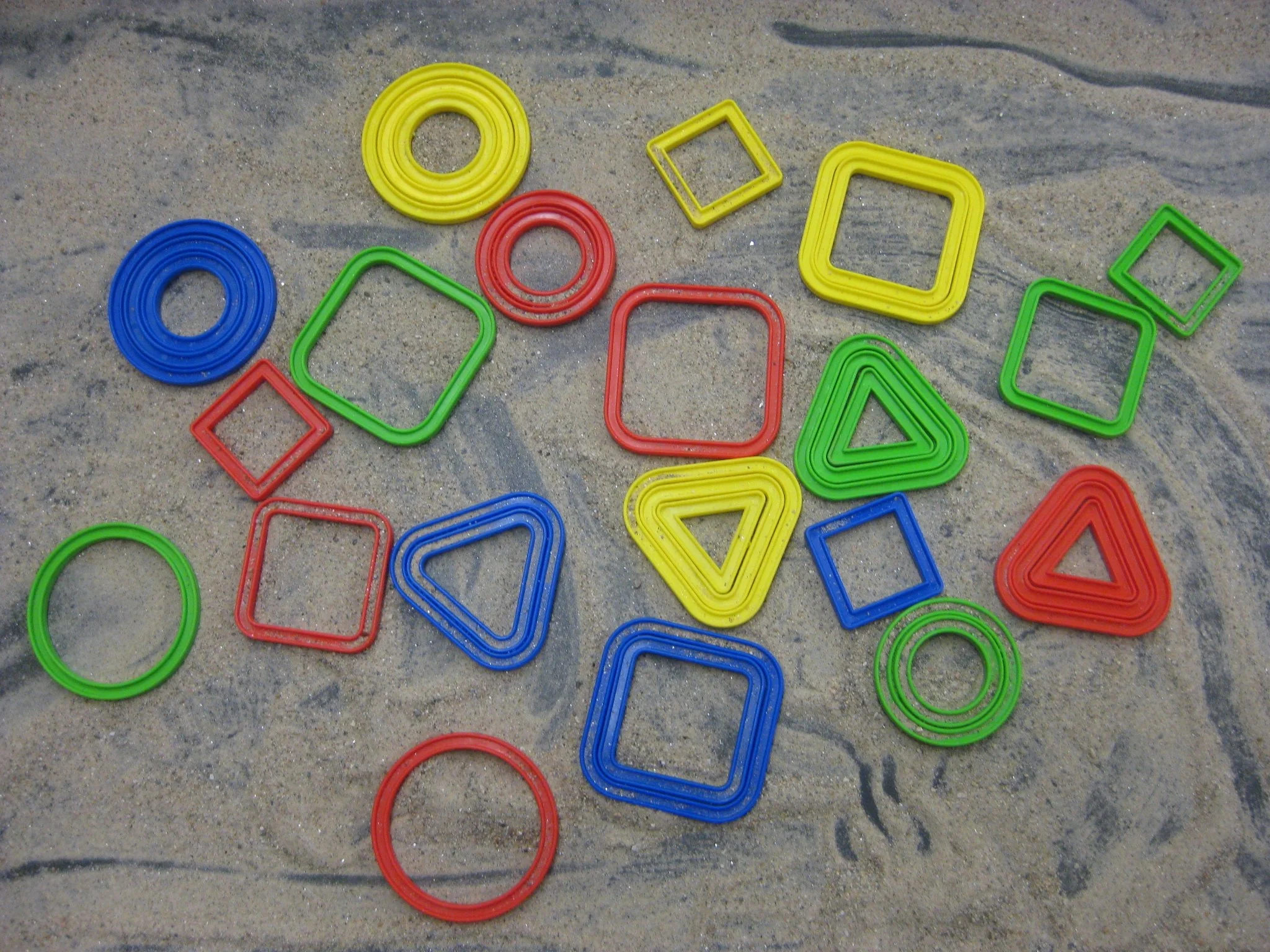 shapes and sand