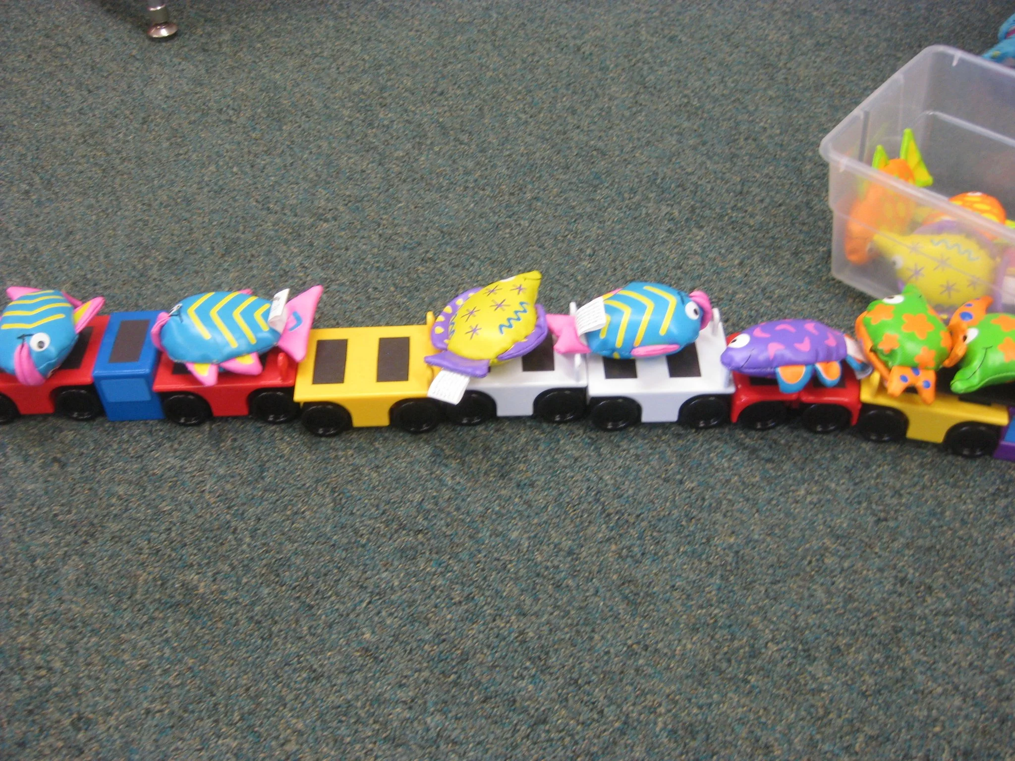 Train With Stuffed Fish