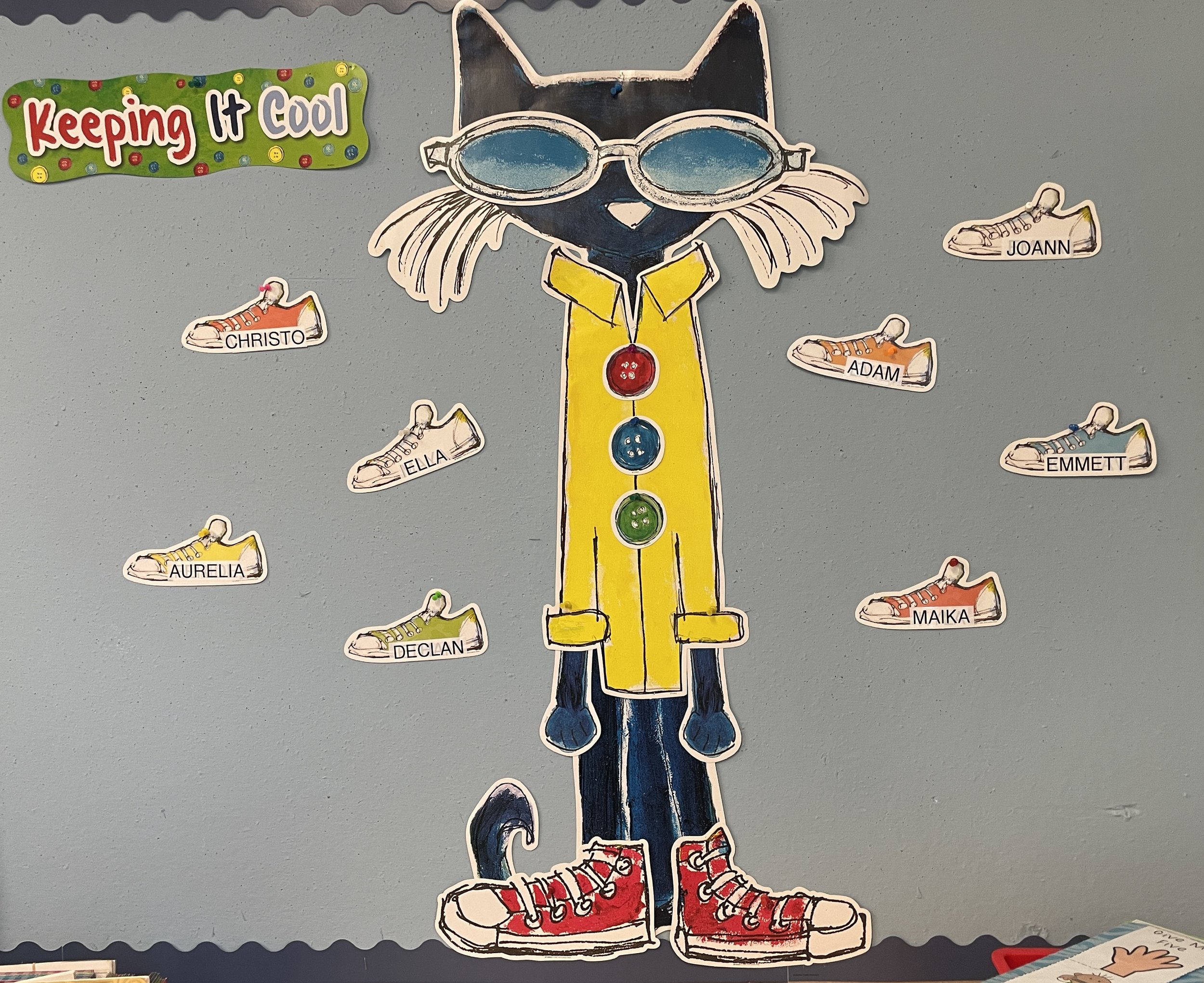 Pete The Cat Bulletin Board