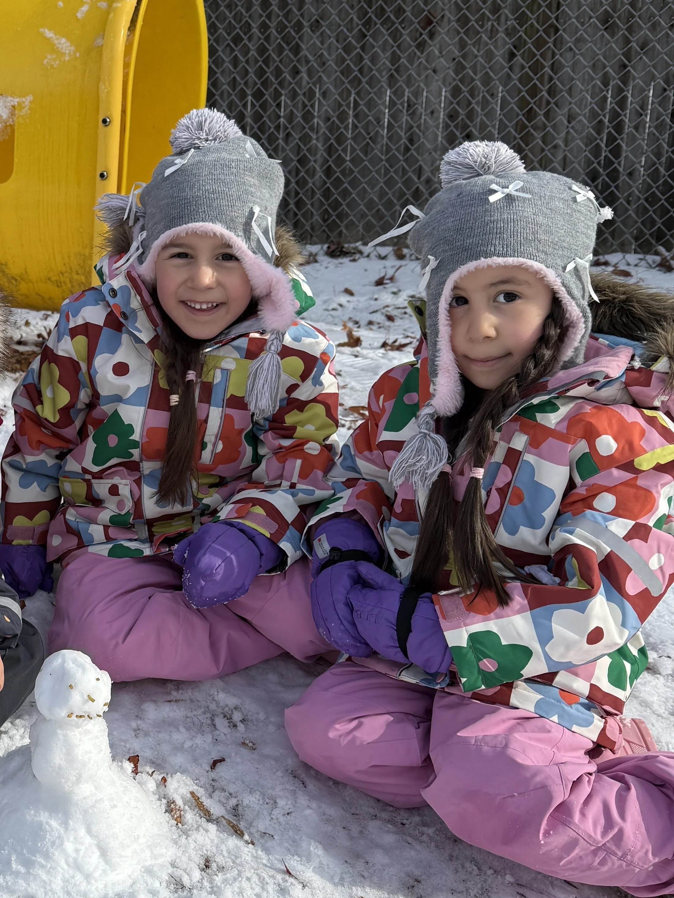 Making a very small snowman