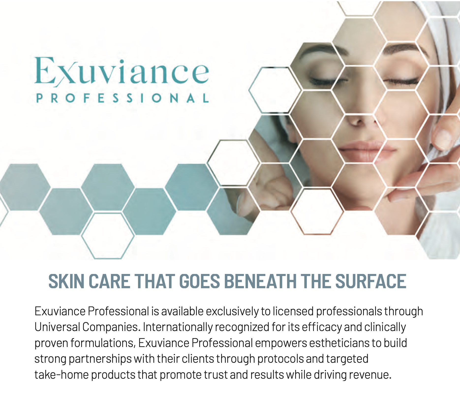 Exuviance Professional catalog sample