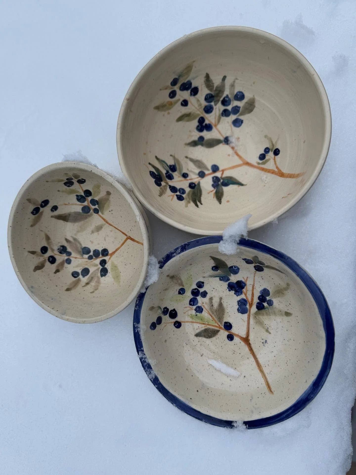 Three more bowls being added to my dinnerware/kitchenware secret sale! If you want a chance to win these or any other of my floral bowls, be sure to join my Substack mailing list before Thursday&mdash;only subscribers get the link on day one!