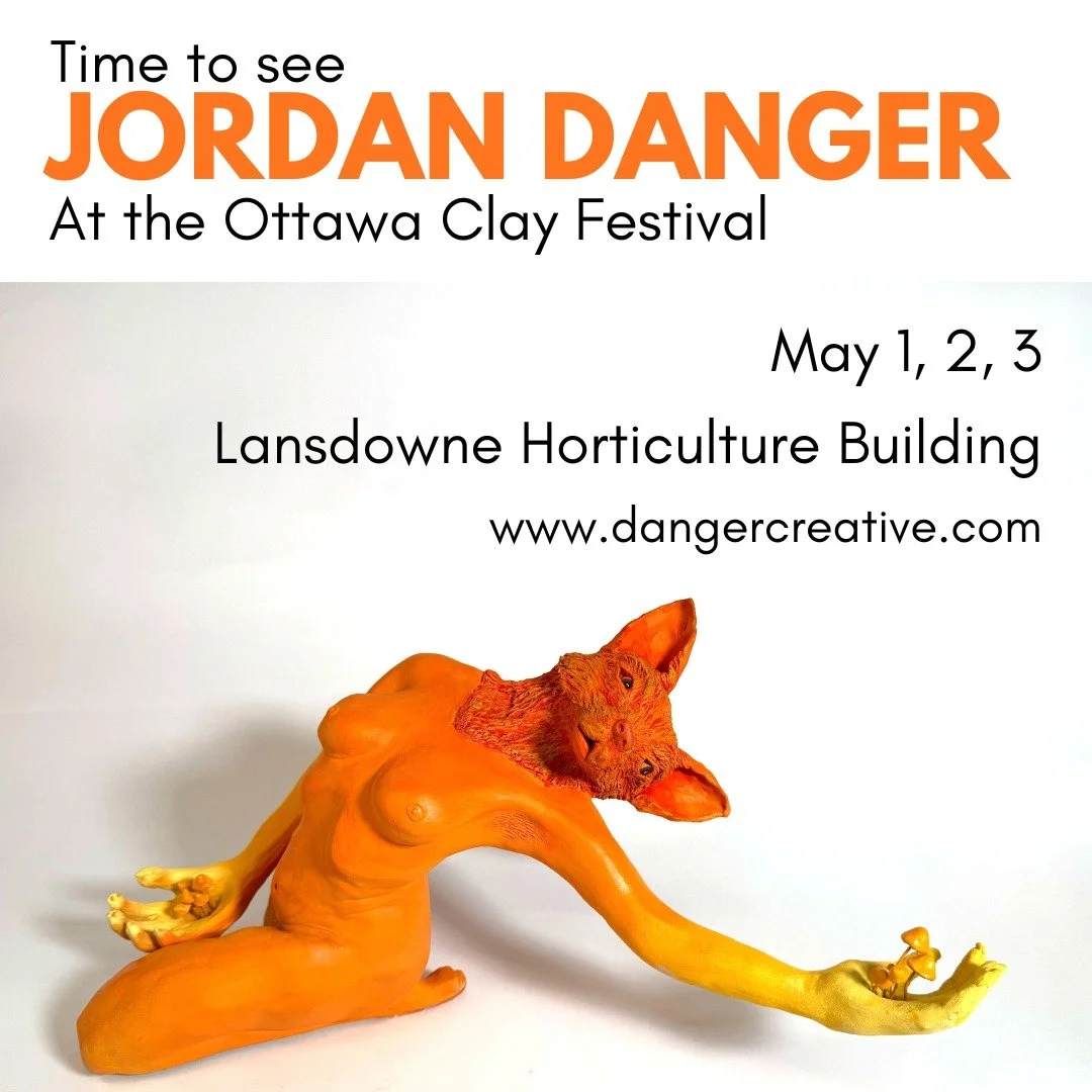 Are you COMING!?? 

My NEWEST works will be on display along with the many incredibly talented Ottawan artists in the @ottawapotters Clay Fest. 

I'll be on site Friday evening, Saturday day, and Sunday afternoon. If you get my emails, you can win a 