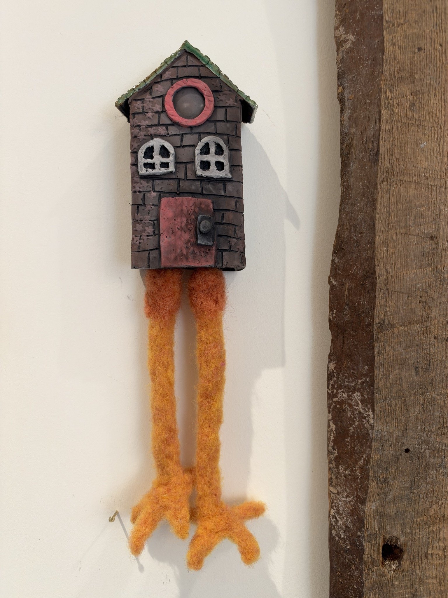 Baba Yaga with felt legs: small