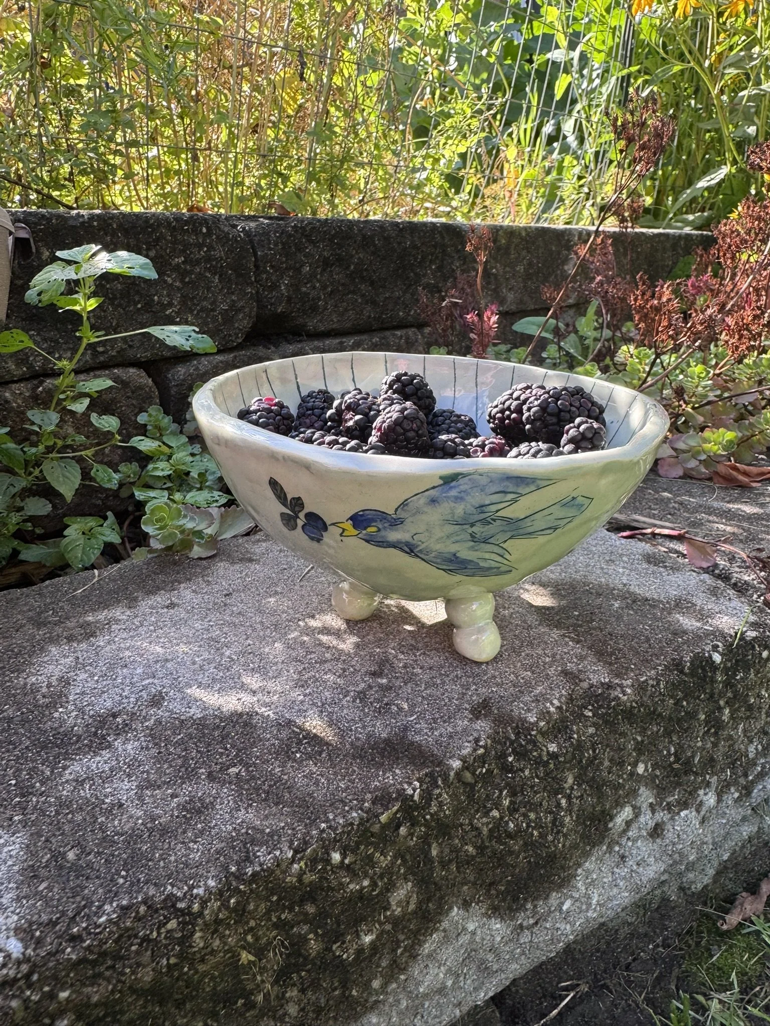 Decorated Berry Bowl