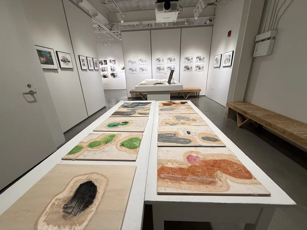 Installation shot, two lands