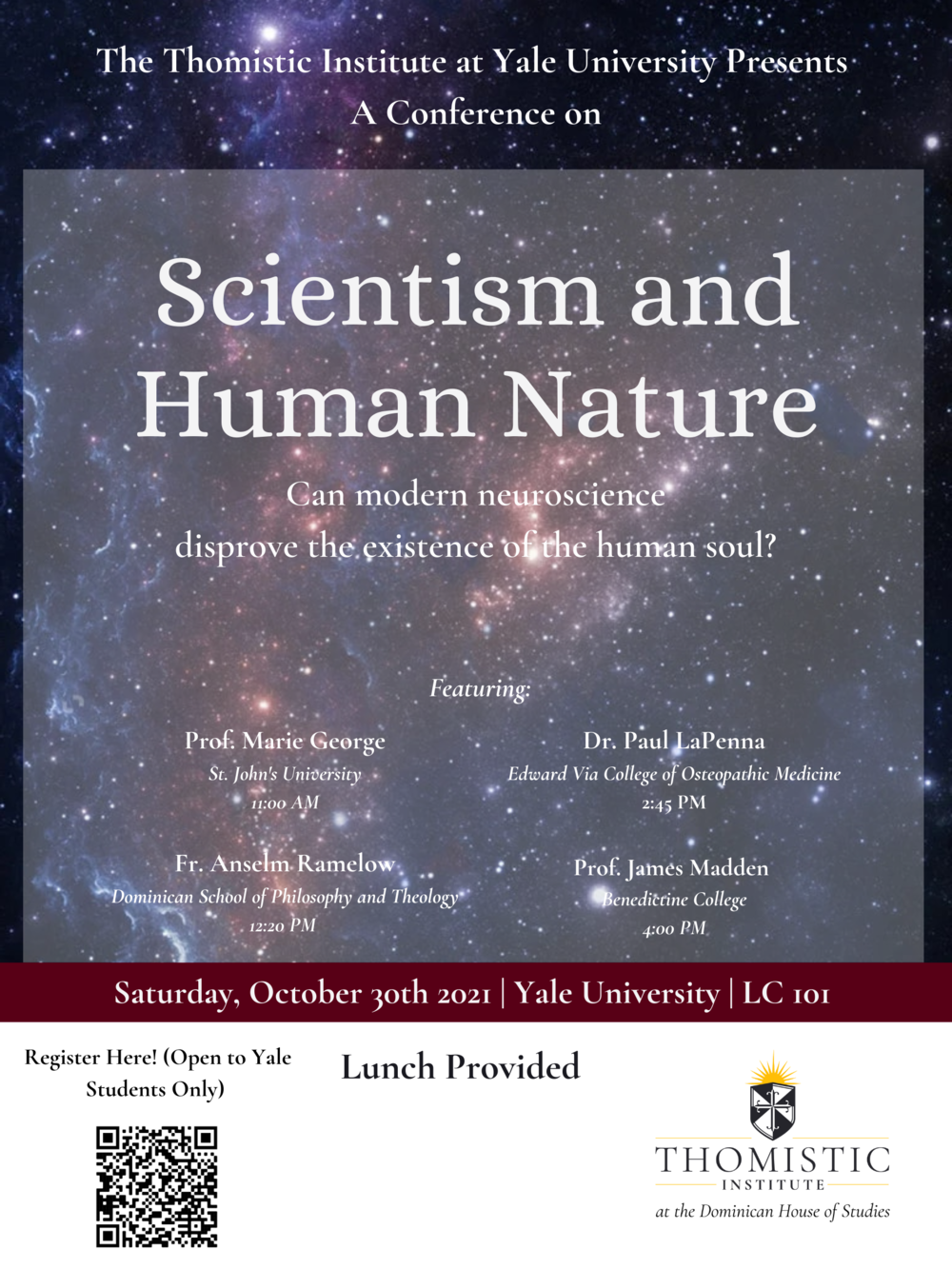Scientism and A Conference Thomistic Institute