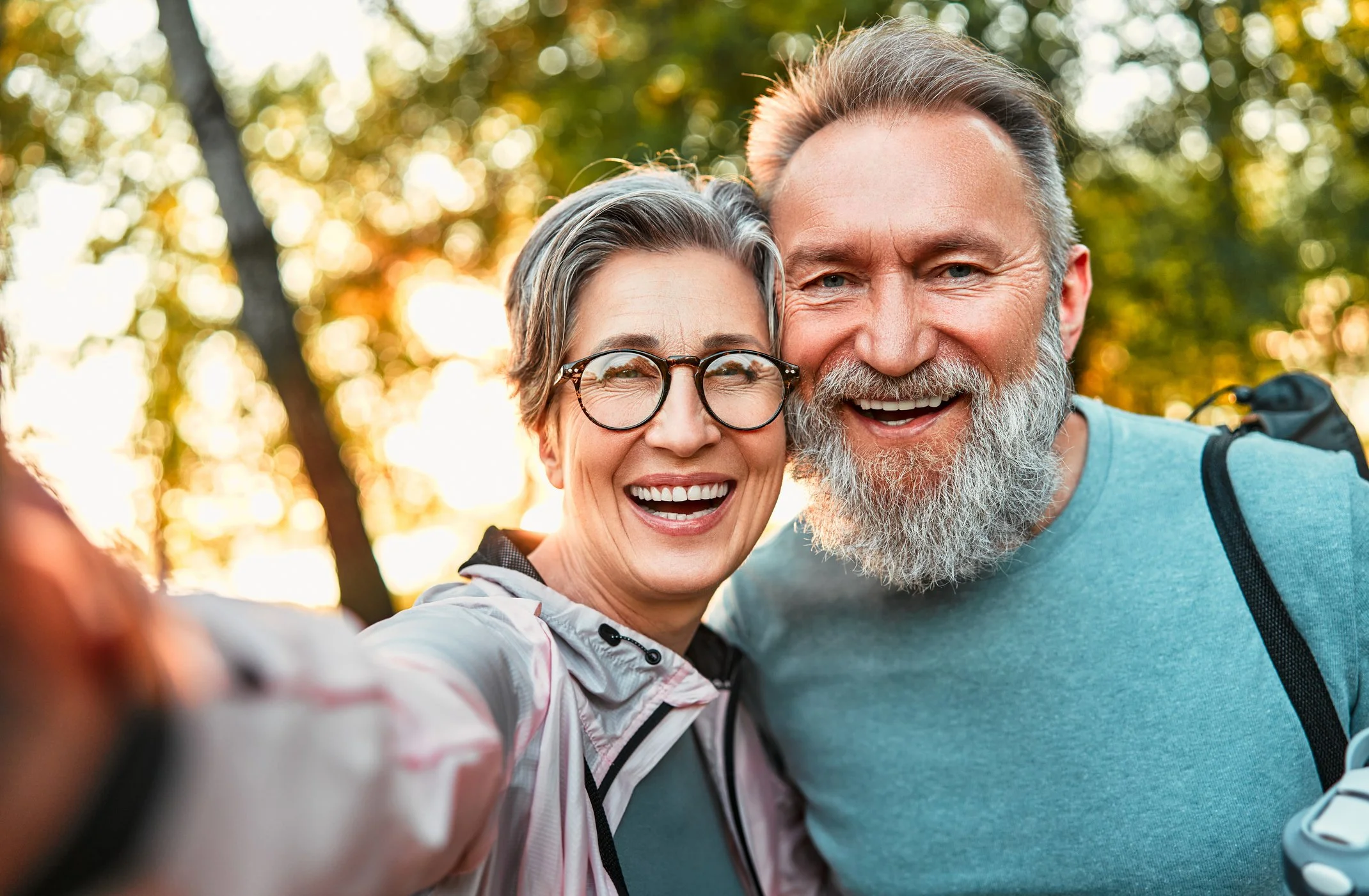 Happy couple enjoying time together outdoors in the Somerset countryside