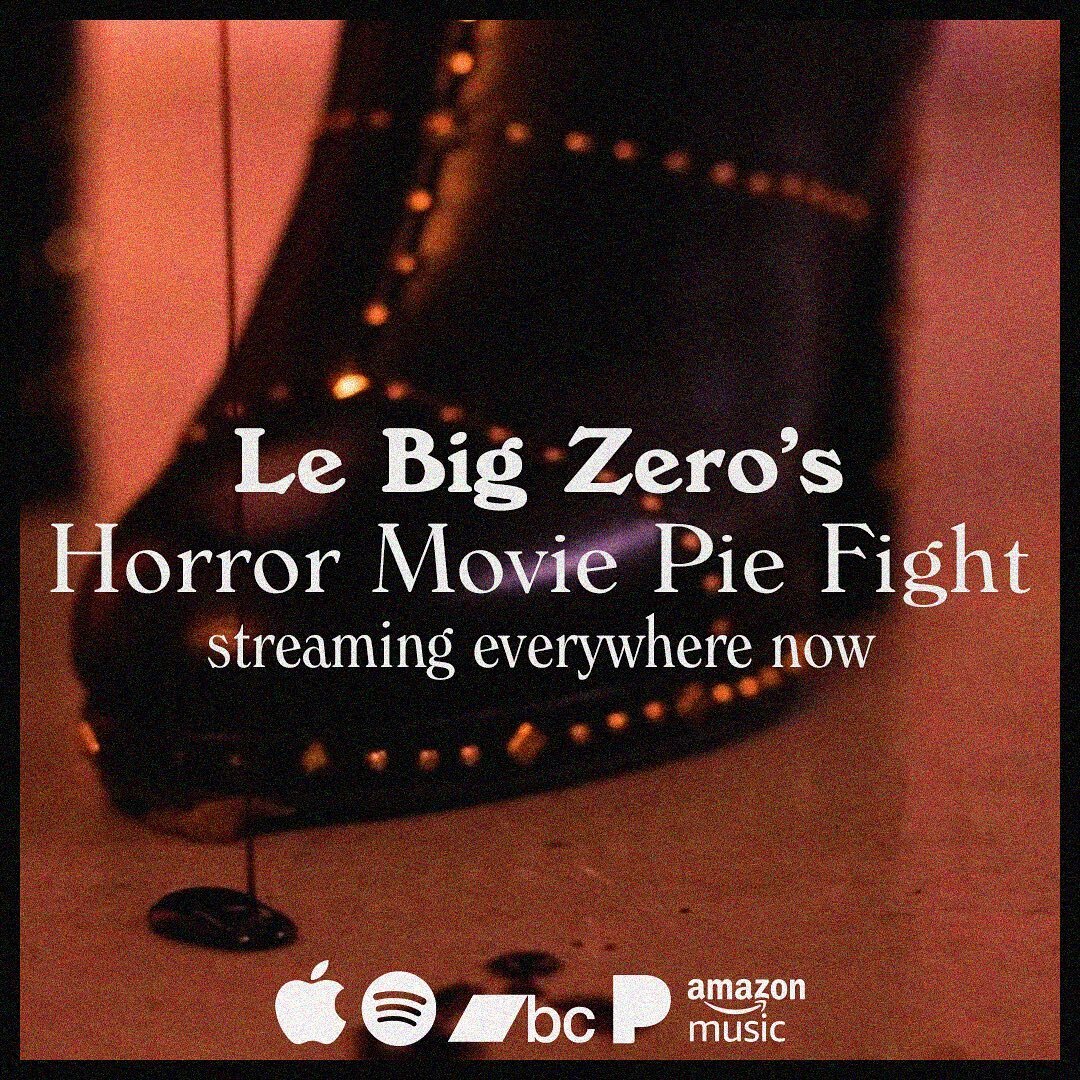 Have you listened to @lebigzero&rsquo;s new song &ldquo;Horror Movie Pie Fight&rdquo; yet? Stream, watch the music video &amp; pre-order &lsquo;A Proper Mess&rsquo; with the link in our bio! New song coming sooner than you think 🧛&zwj;♂️