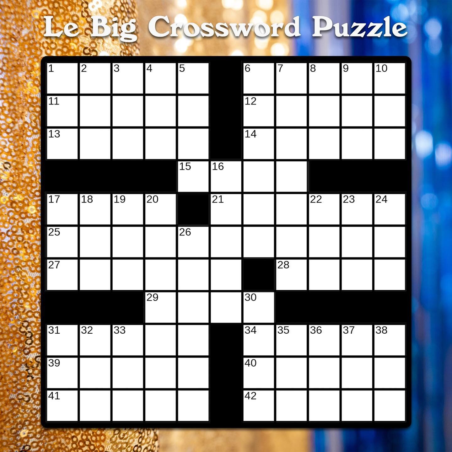 Where my crossword nerds at? How does a free tote bag sound 😍 First three people to correctly solve this puzzle will win one! Make sure to stream @lebigzero&rsquo;s new song &ldquo;Beach Seance&rdquo; wherever you get your music &amp; pre-order &lsq