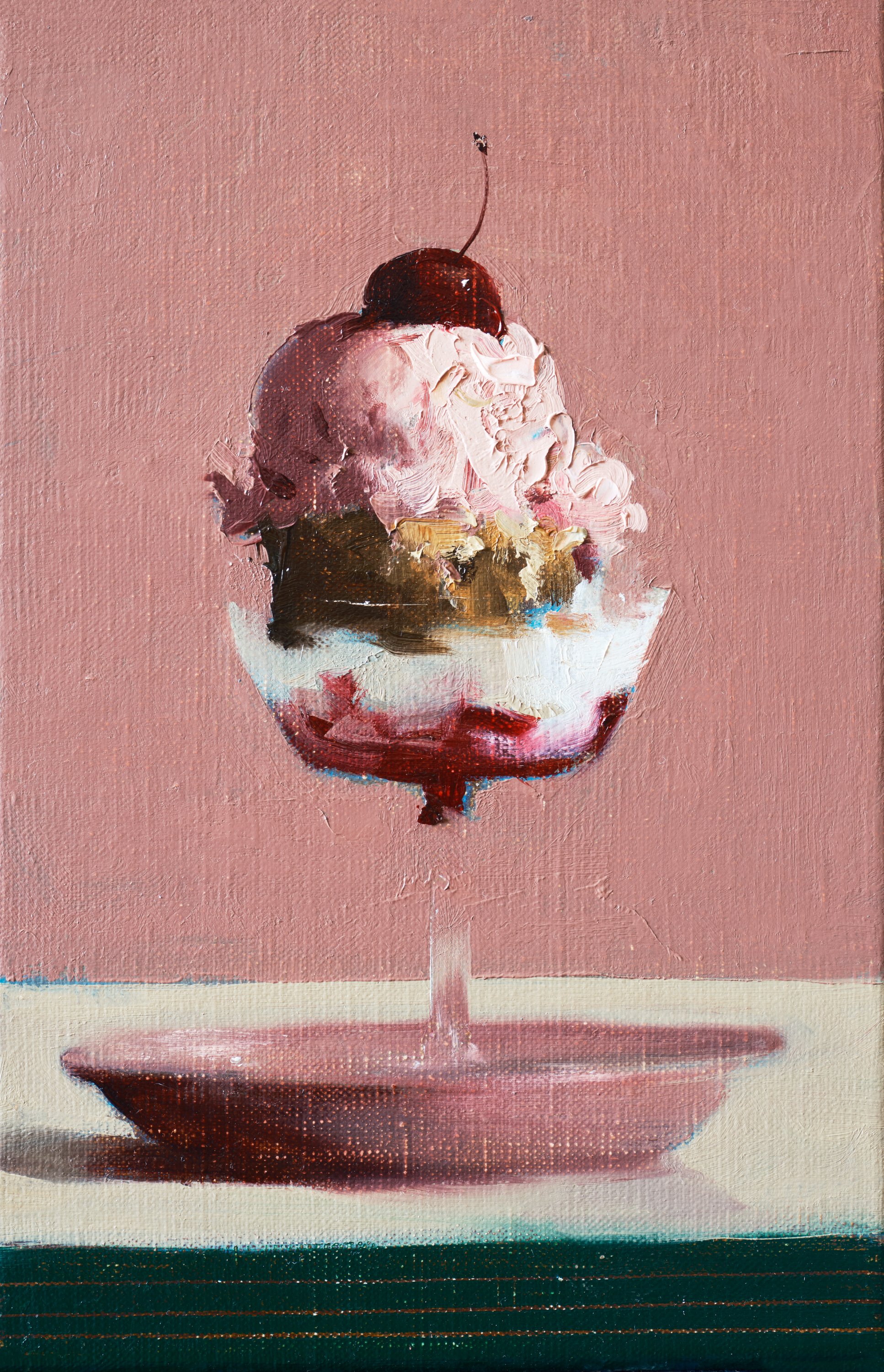Cherry Crumble, 30 x 20 cm, Oil on Linen, 2026