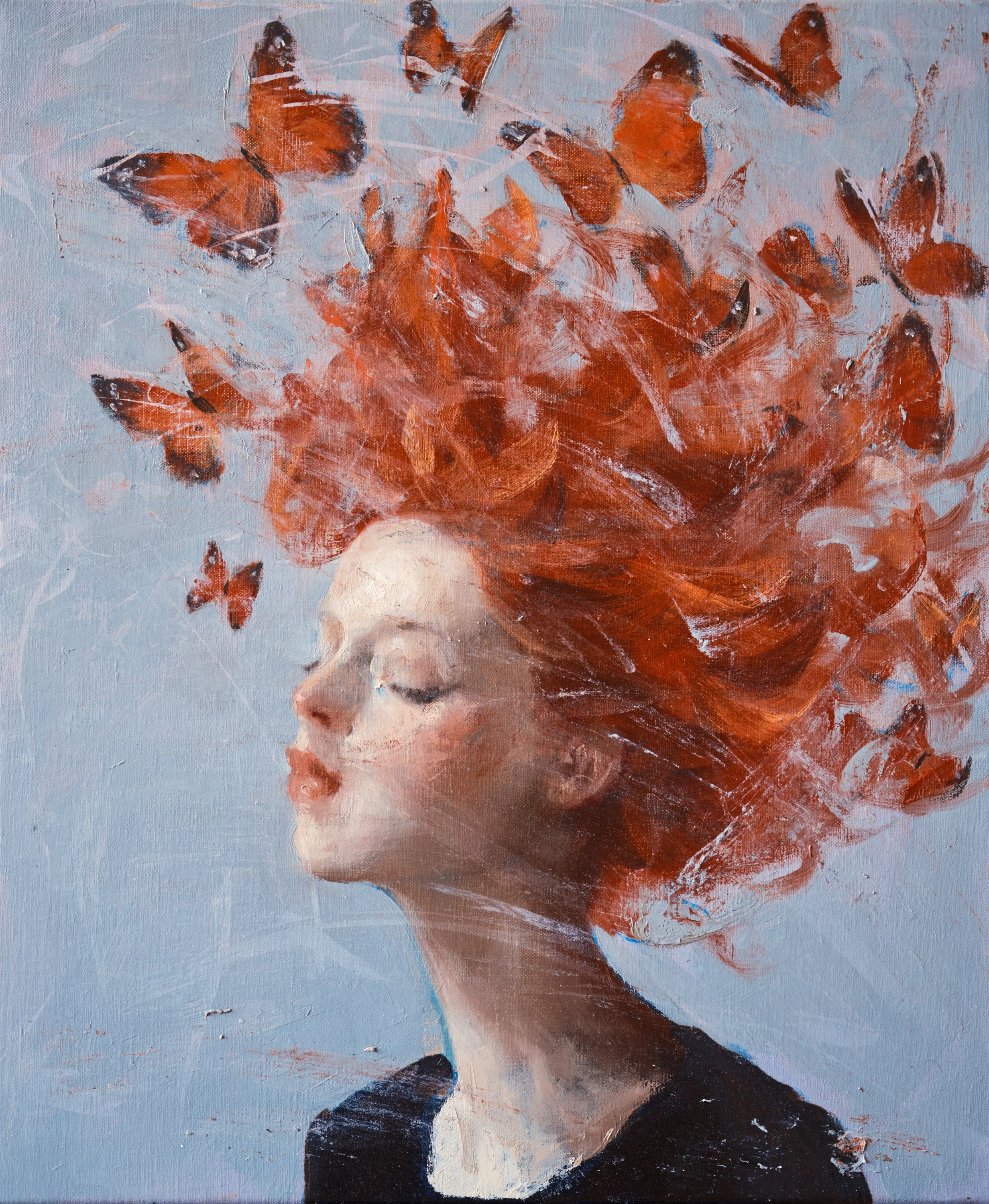 Fluttered, 60 x 50 cm, Oil on Linen, 2026