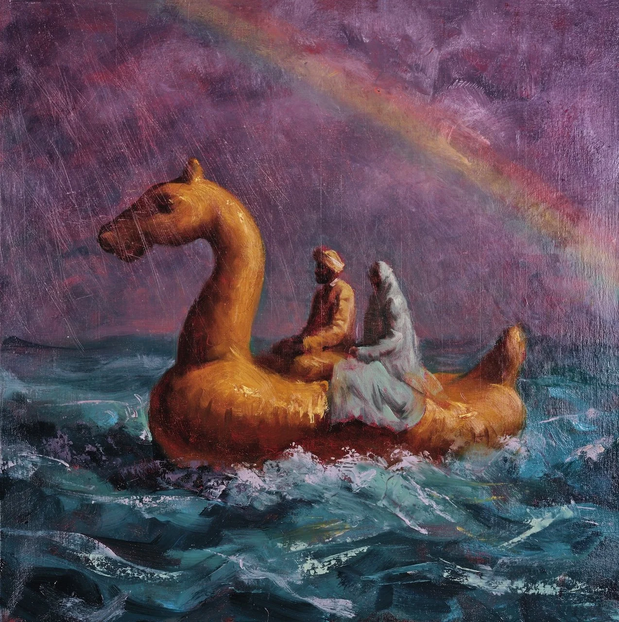 CAMEL FLOAT, 50 x 50 cm, Oil on Linen