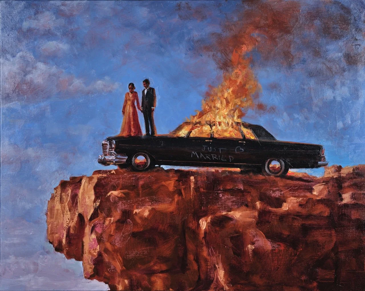 JUST MARRIED, 80 x 100 cm, Oil on Linen, 2026