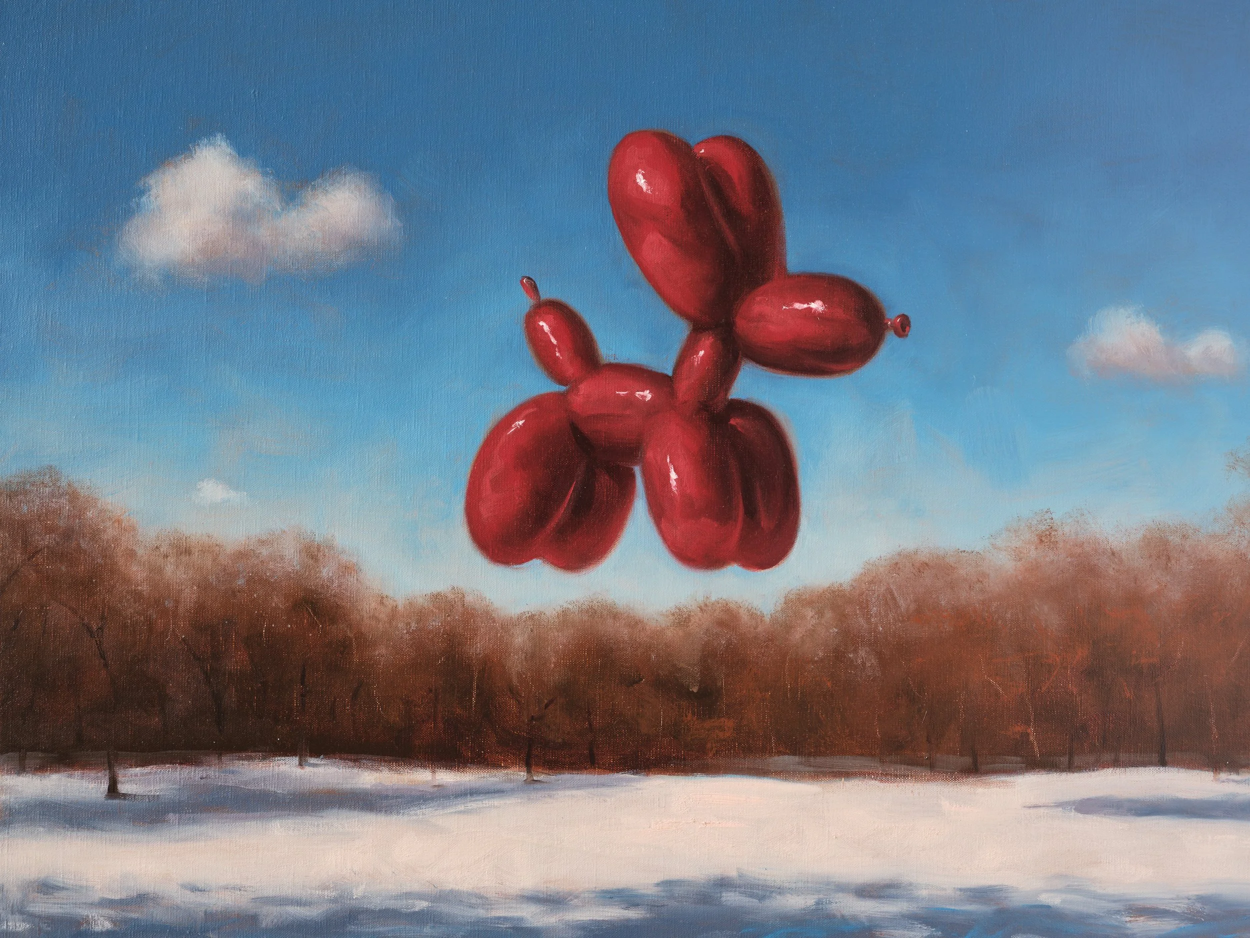 Dog in the Park, 60 x 80 cm, Oil on Linen, 2026