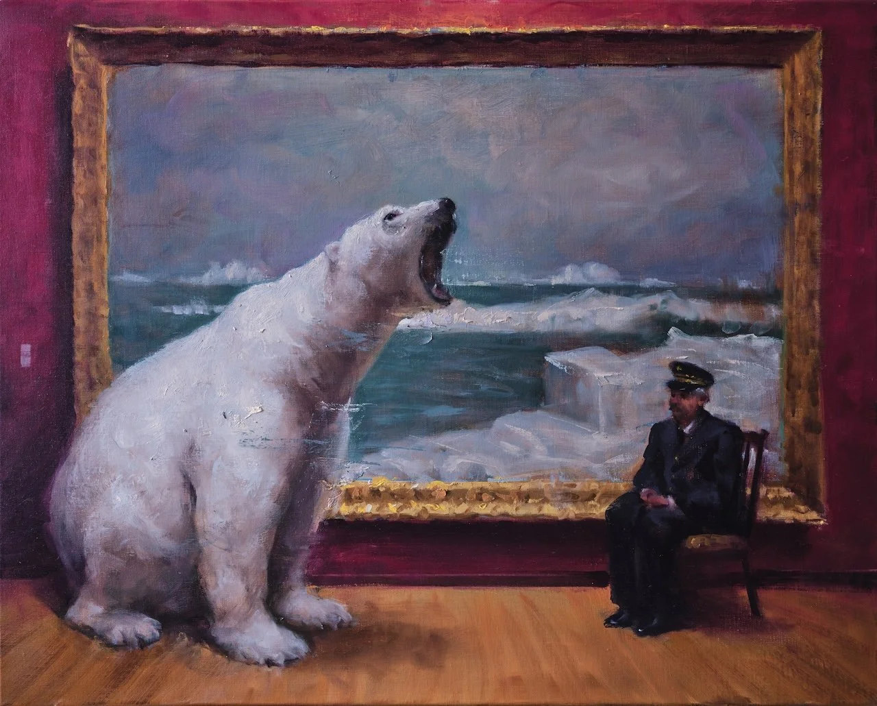 CLOSING TIME, 80 x 100 cm, Oil on Linen, 2025