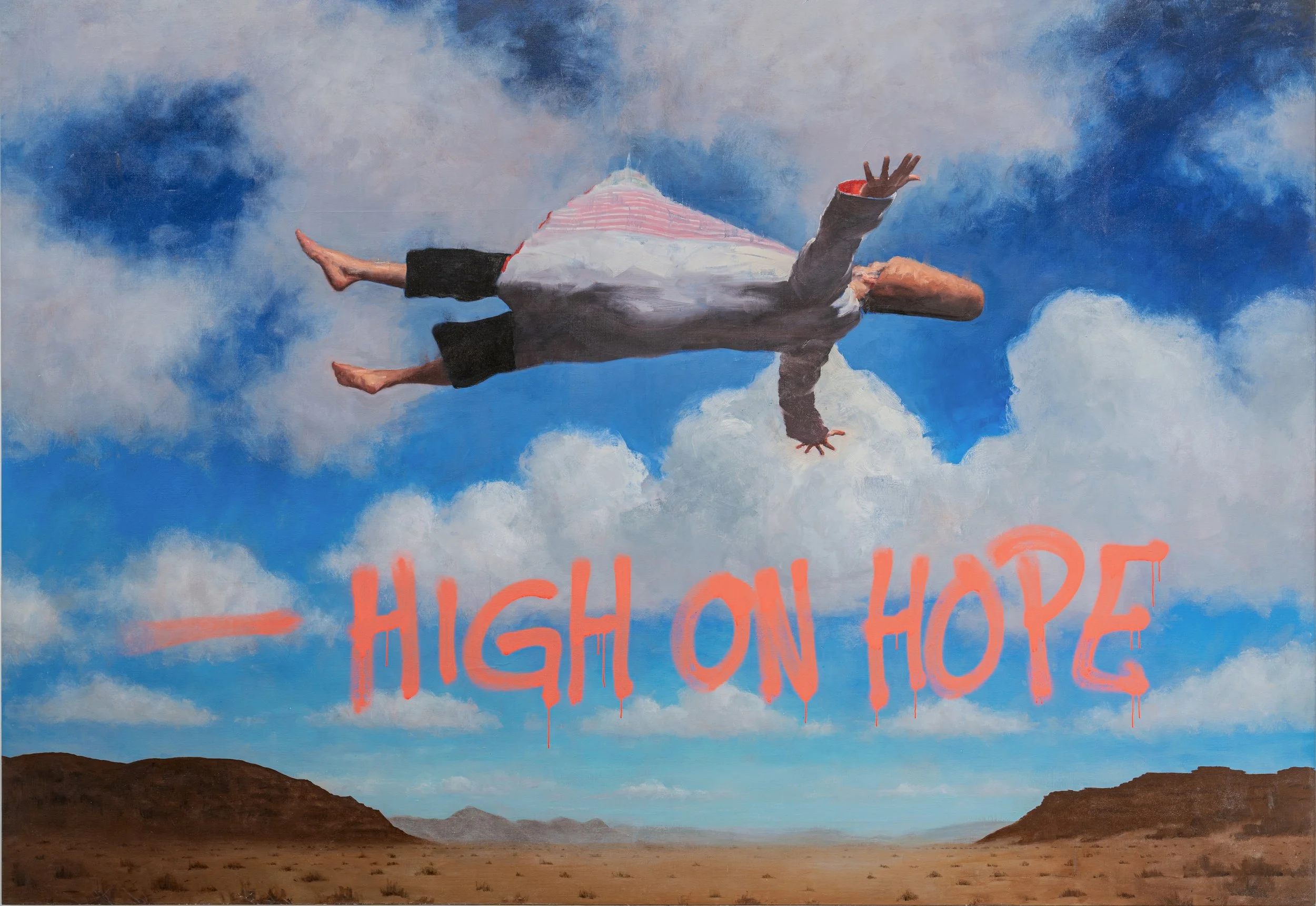 HIGH ON HOPE, 198 x 281 cm, Oil on Linen, 2026