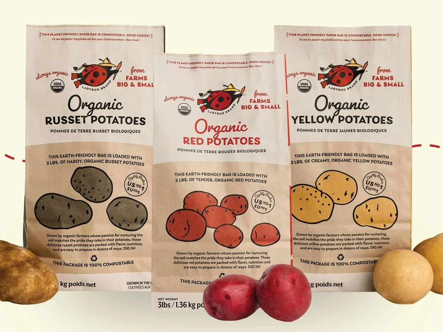 Ladybug Brand Potatoes Offer Outstanding Quality & Sustainable Packaging
